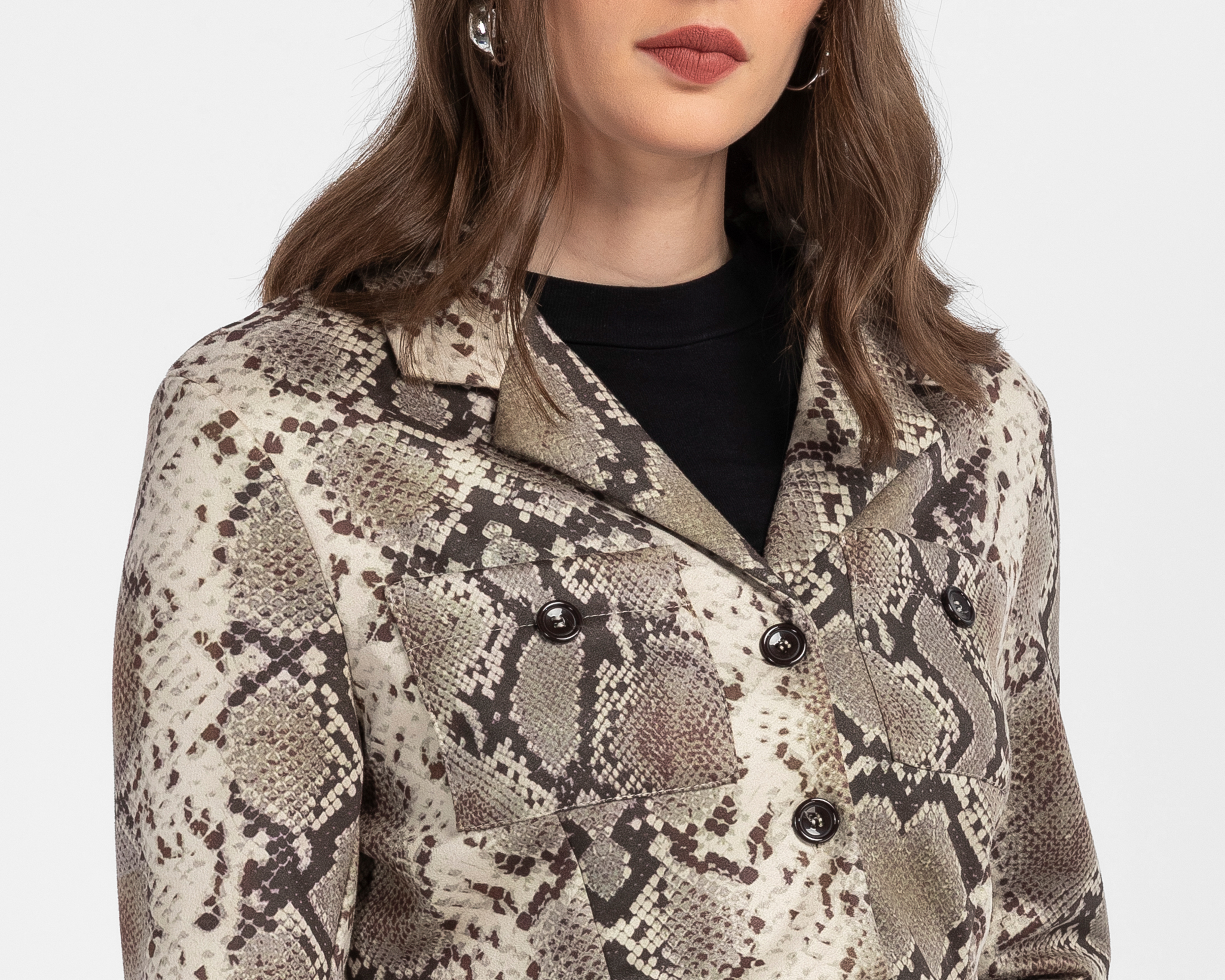 Foto 5 pulgar | Foto 4 | Blazer Animal Print Sahara para Mujer