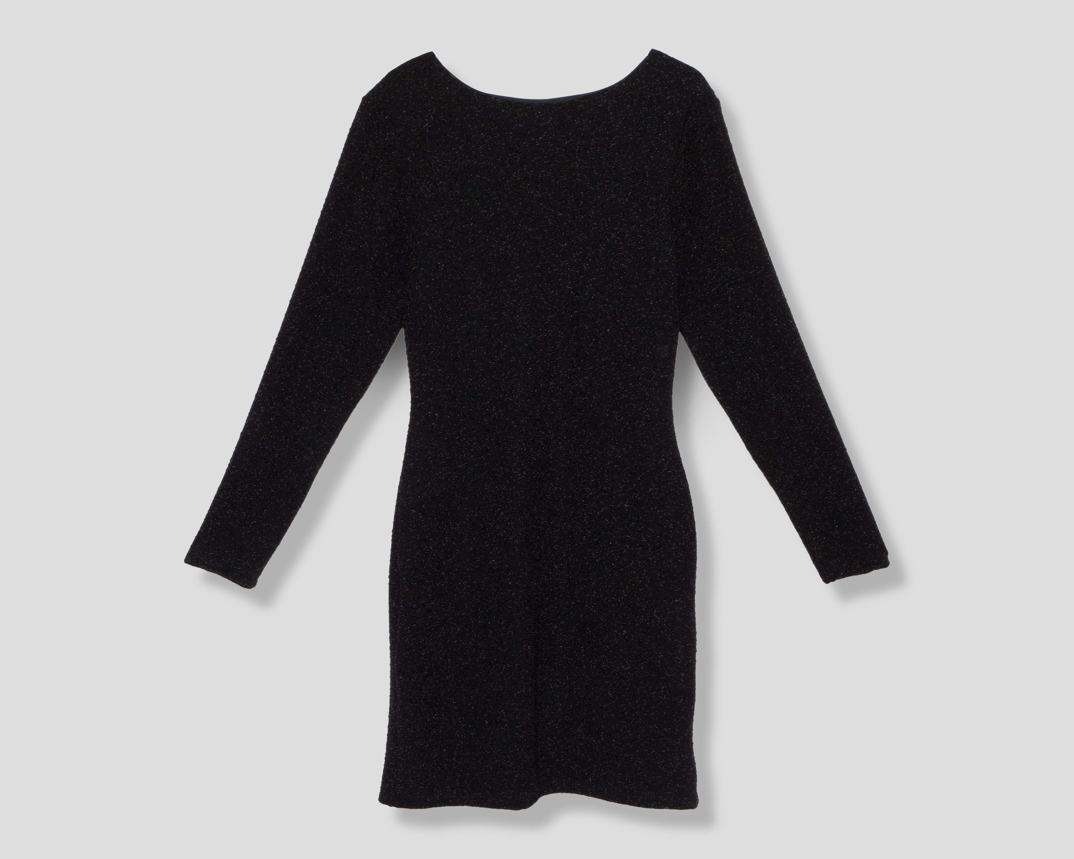 Vestido de Fiesta Bebe Manga Larga Negro para Mujer