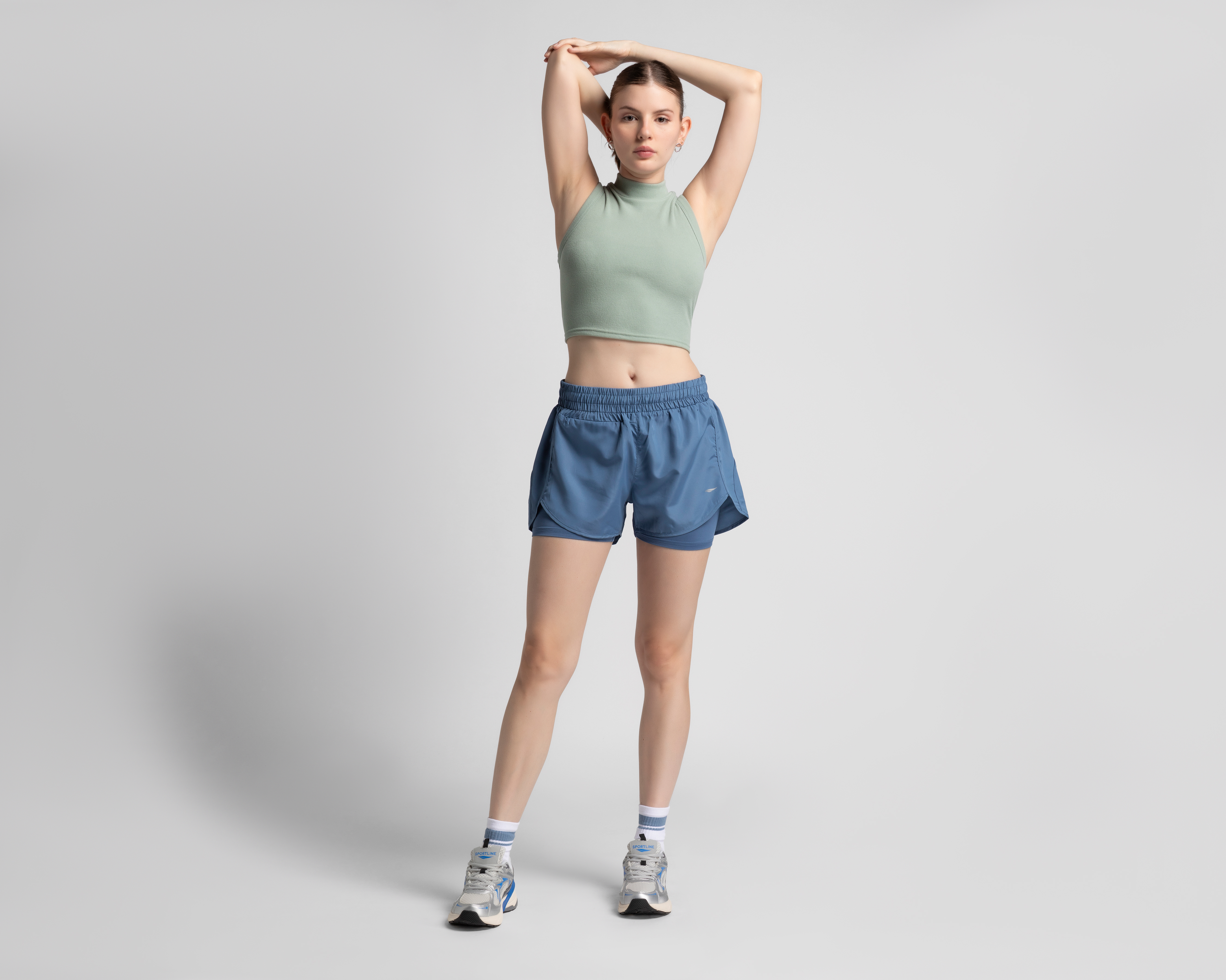 Foto 2 pulgar | Foto 1 | Crop Top de Entrenamiento Sportline para Mujer