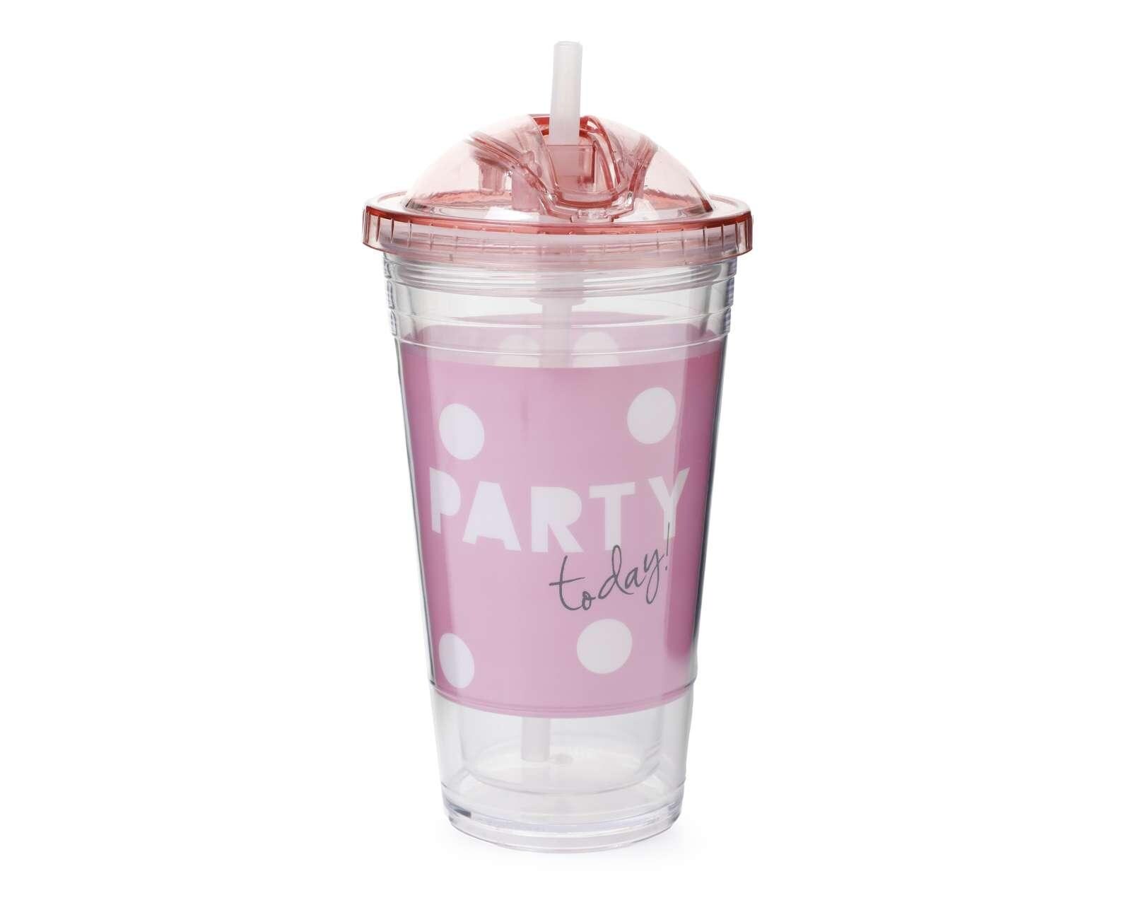 Vaso con Popote 18 Forever