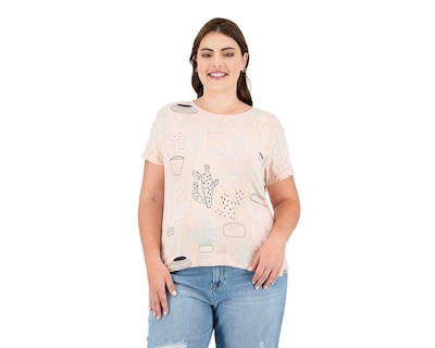 Foto 5 | Foto 5 | Playera 18 Forever Manga Corta con Estampado