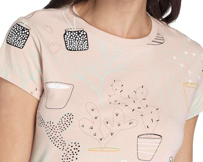 Foto 7 | Foto 7 | Playera 18 Forever Manga Corta con Estampado