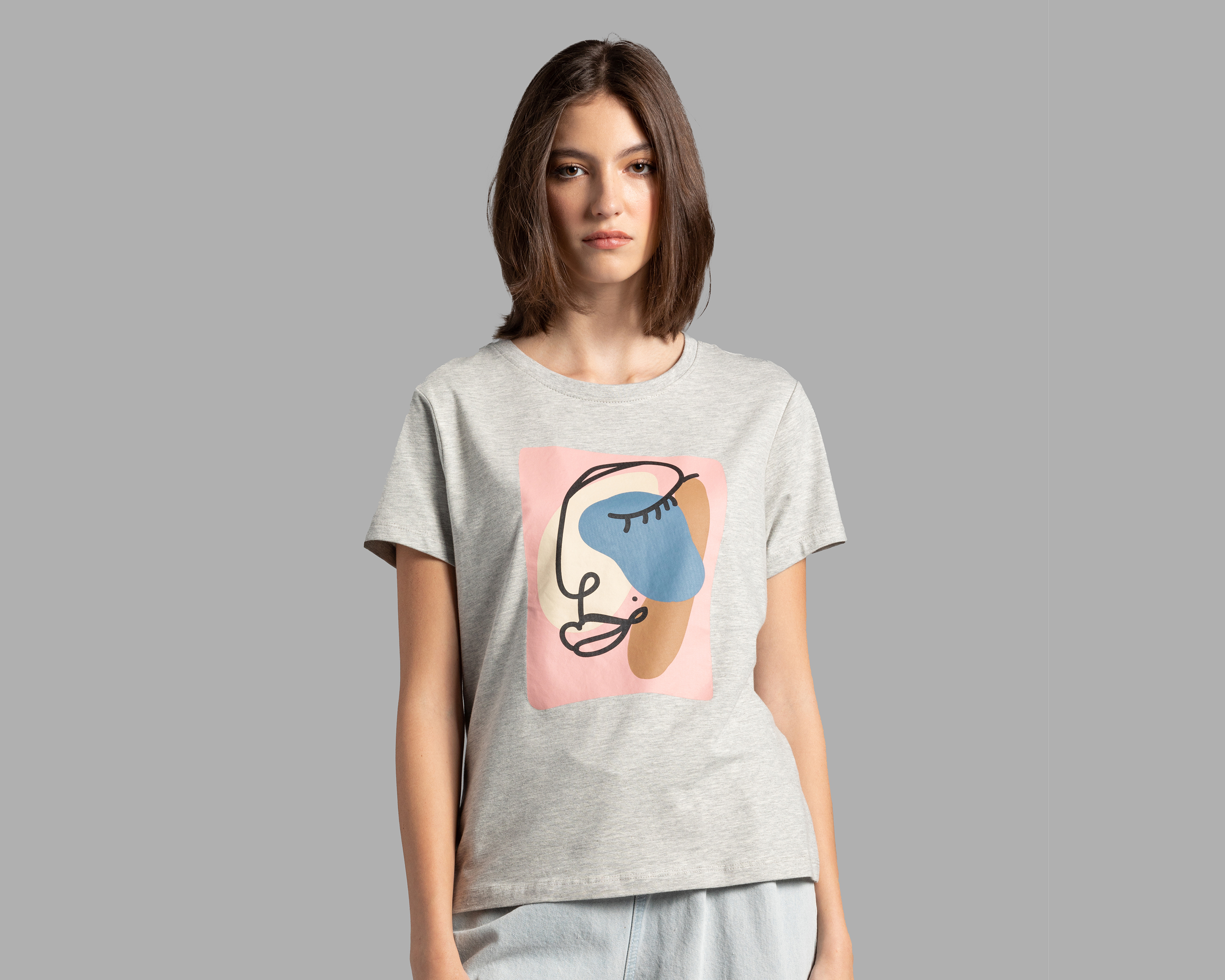 Playera Spiral Manga Corta Cuello Redondo