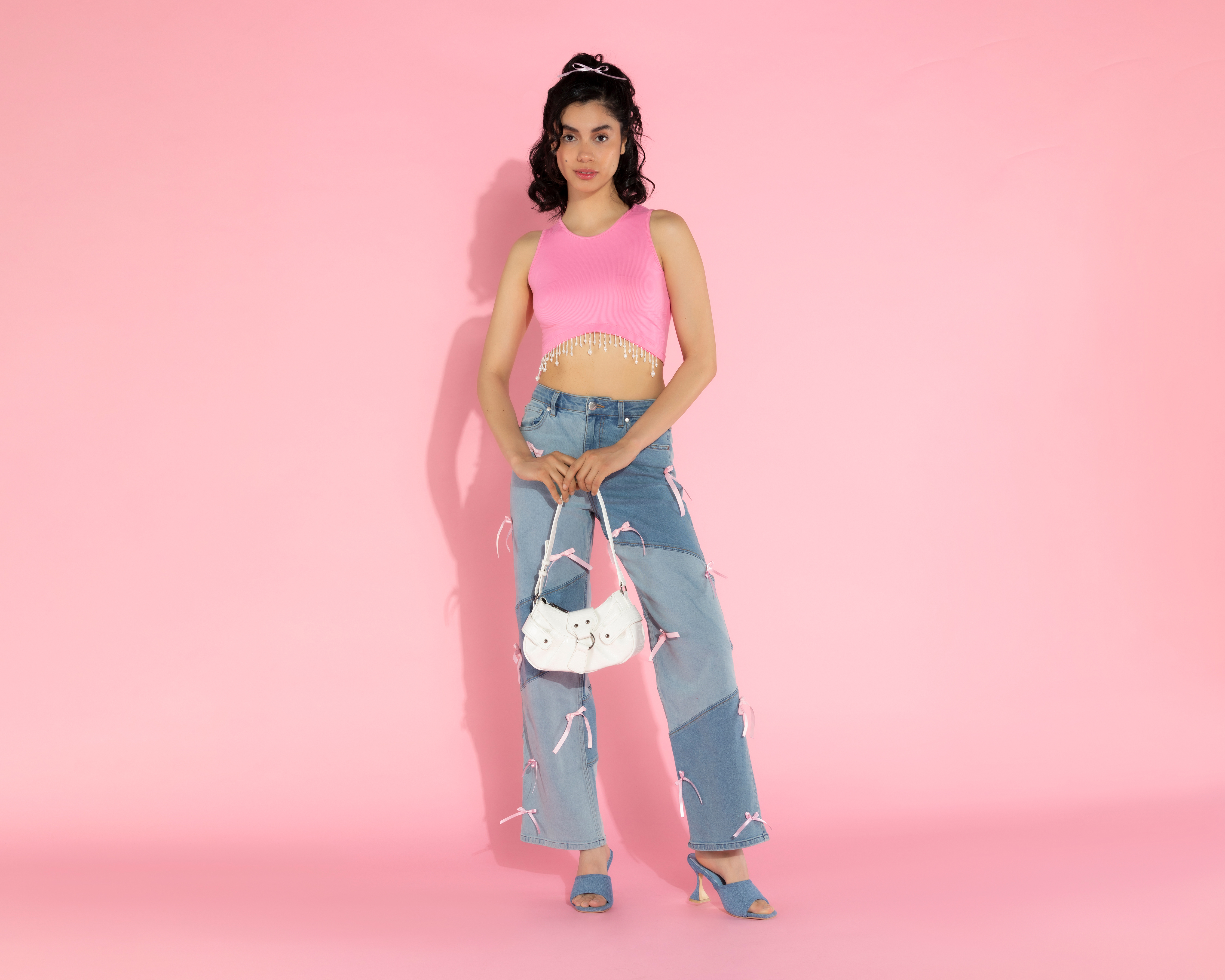 Foto 3 pulgar | Foto 2 | Blusa Thinner sin Mangas con Perlas