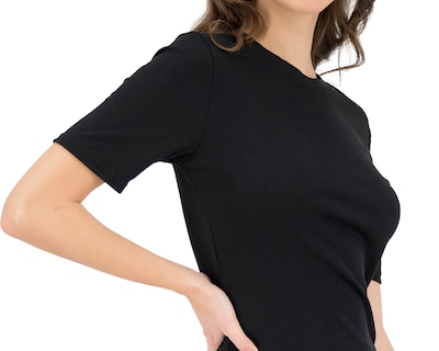 Foto 4 | Foto 4 | Vestido Thinner Manga Corta Negro