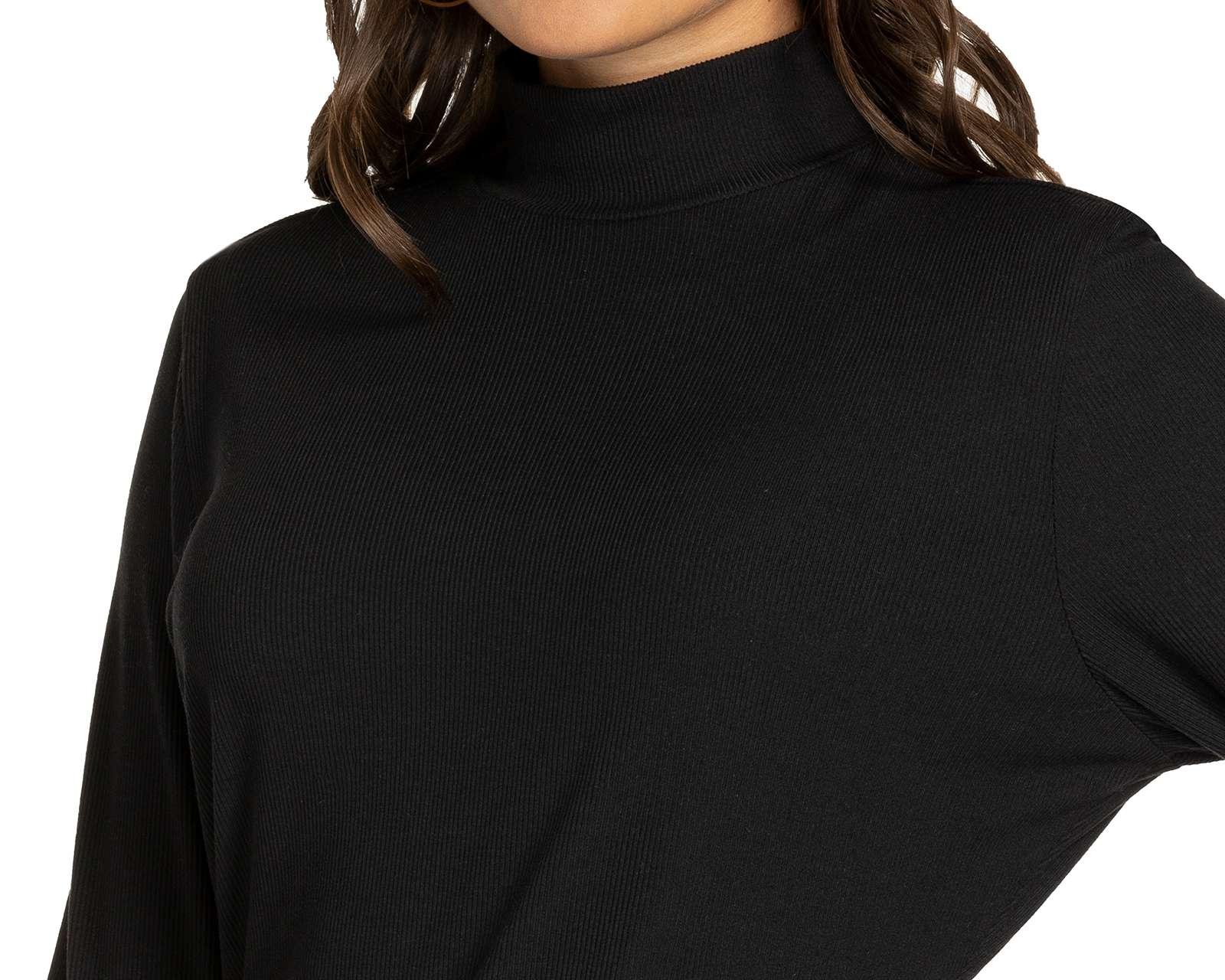Foto 4 pulgar | Foto 4 | Blusa Sahara Manga Larga Cuello Alto