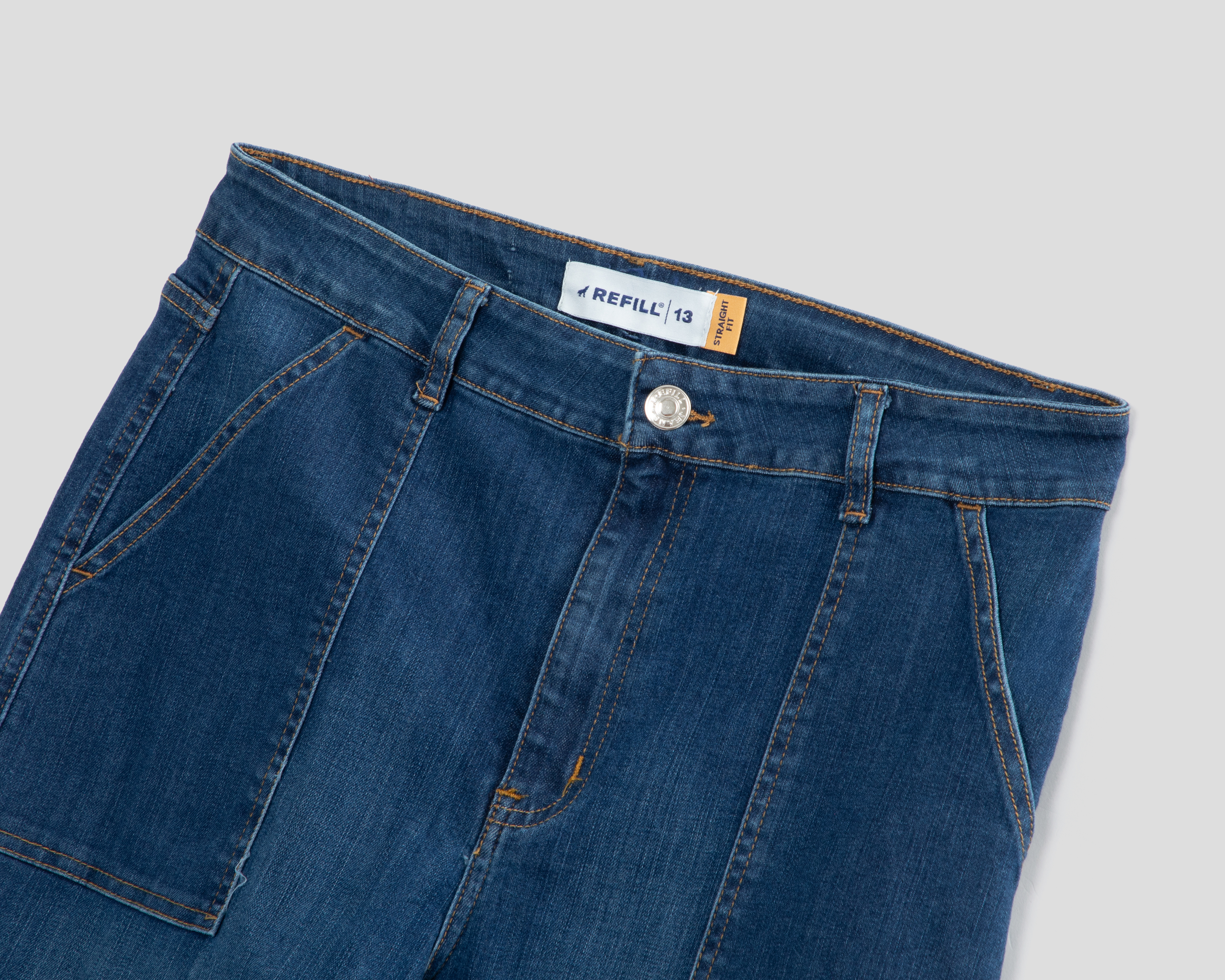 Foto 4 pulgar | Foto 3 | Jeans Recto Refill para Mujer
