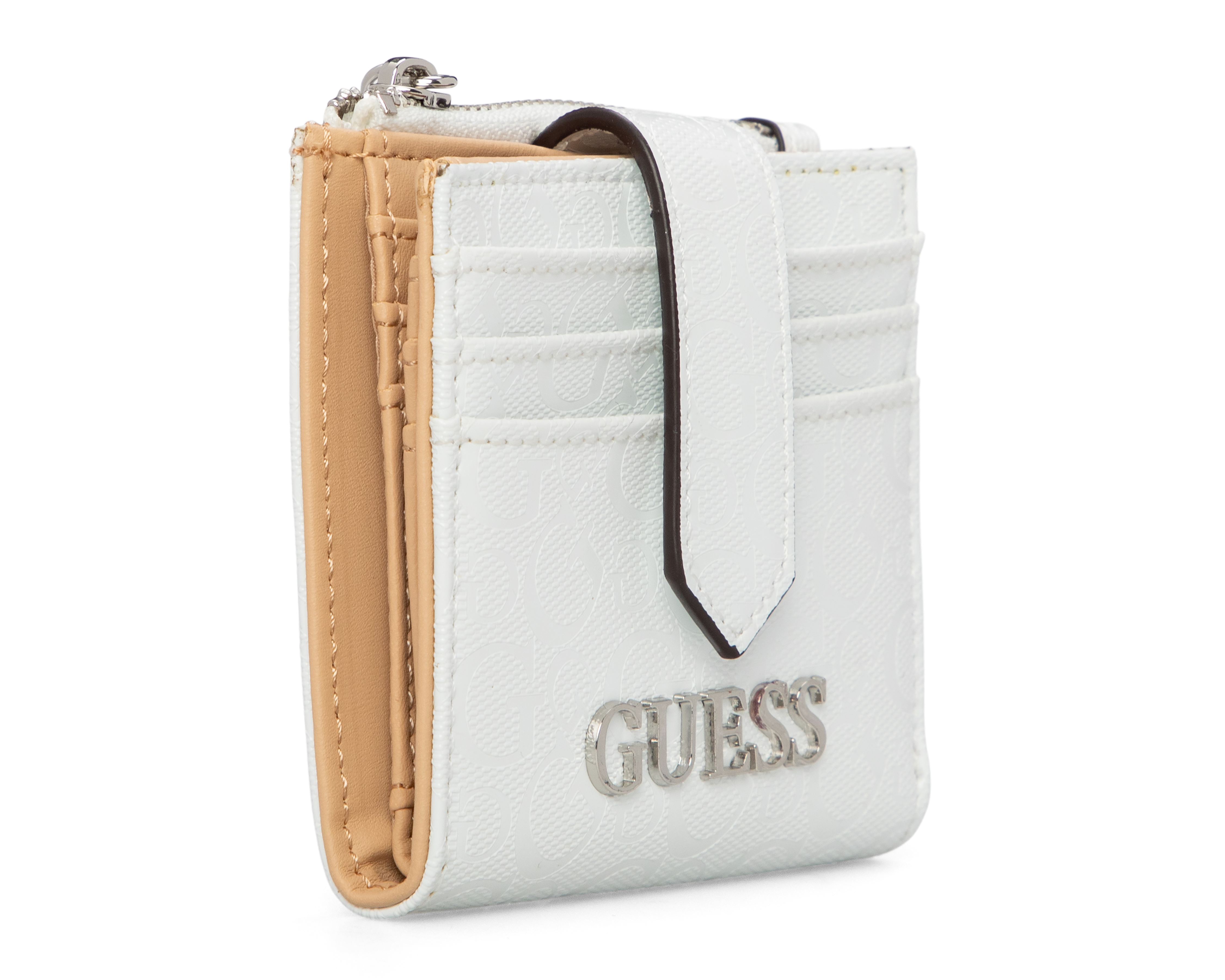 Foto 2 | Foto 2 | Tarjetero para Mujer Guess Blanco