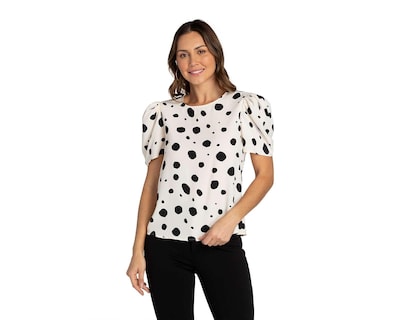 Foto 2 | Foto 2 | Blusa Sahara Manga Corta Estampado de Lunares