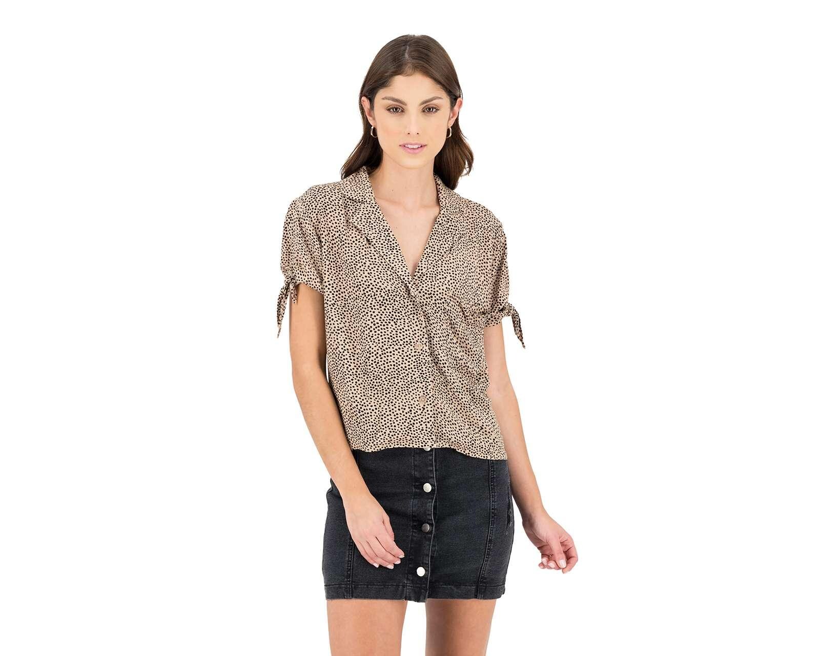 Foto 2 | Foto 2 | Blusa Thinner Manga Corta con Nudos