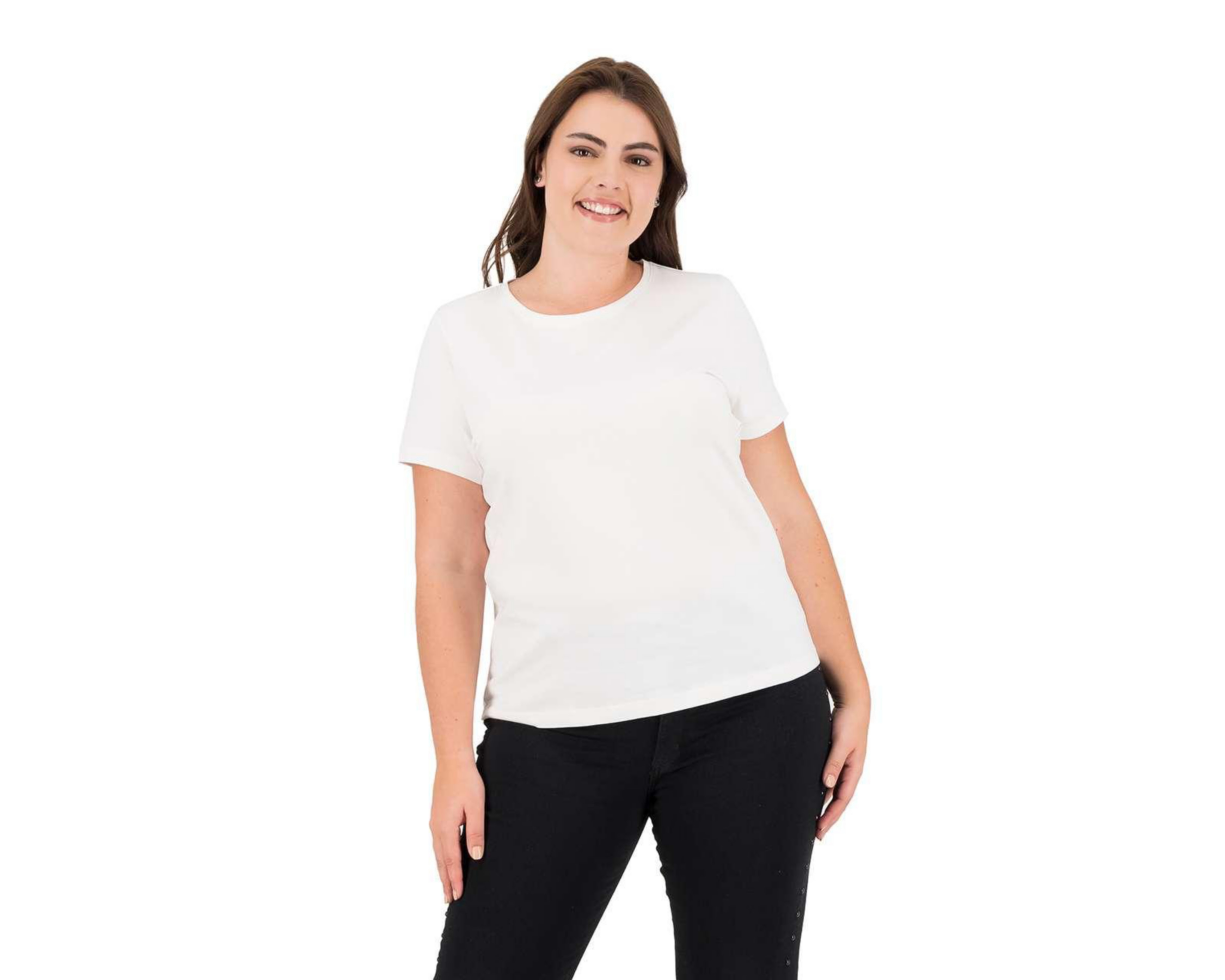 Foto 5 pulgar | Foto 4 | Playera Manga Corta con Cuello Redondo