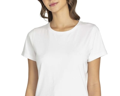 Foto 7 | Foto 7 | Playera Manga Corta con Cuello Redondo
