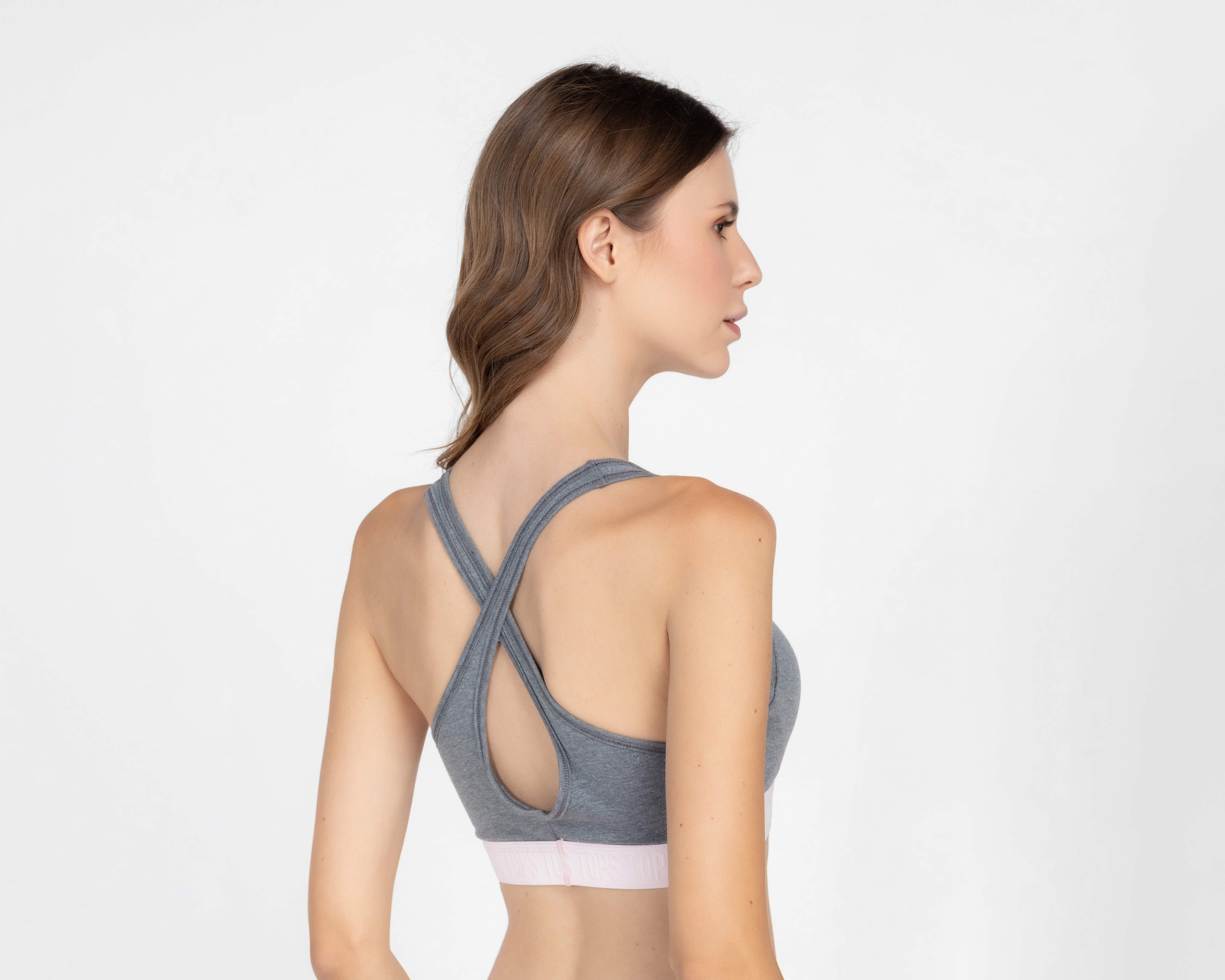 Foto 2 | Foto 2 | Top Copa Completa Gris Tops & Bottoms