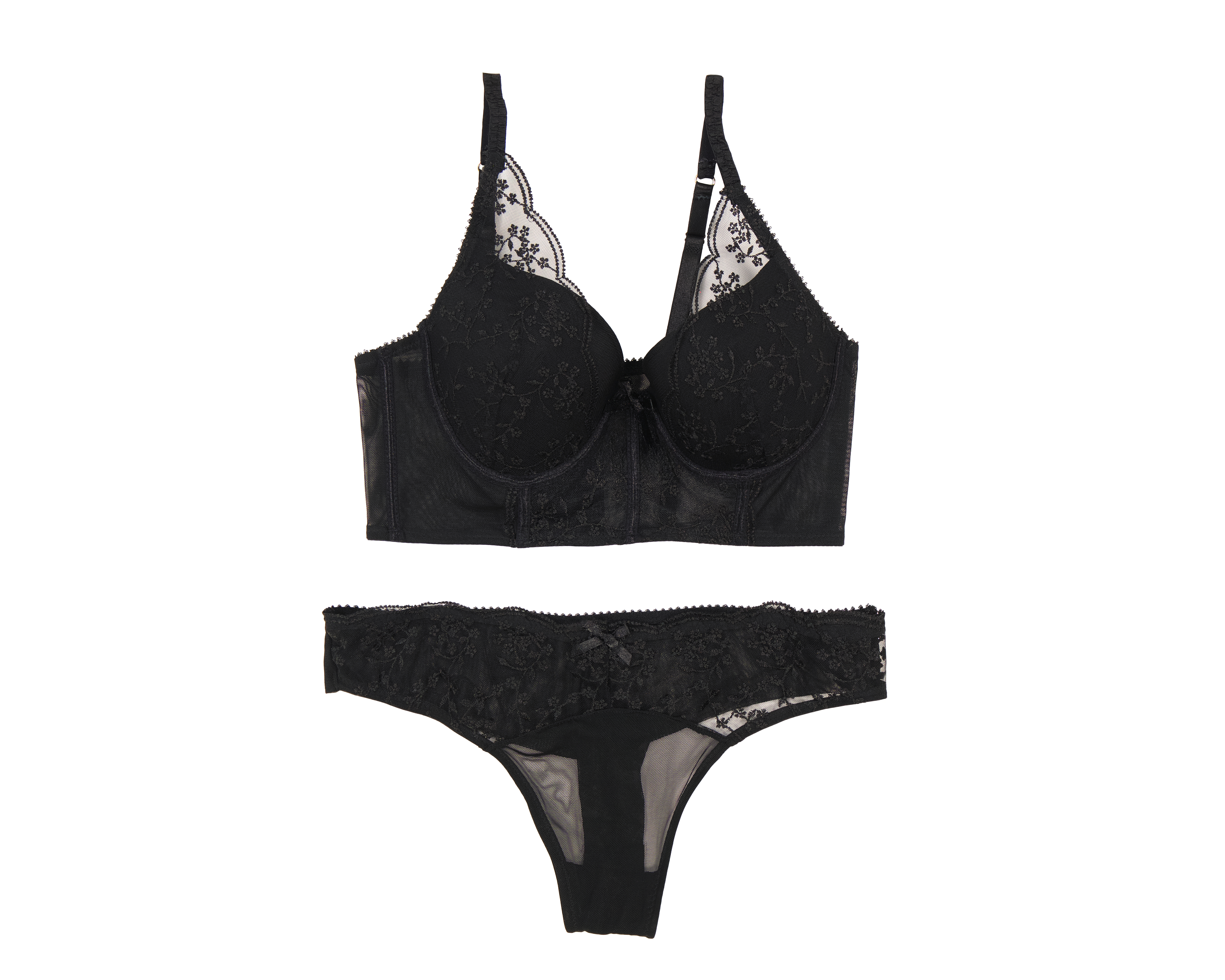 Coordinado de Encaje Eva tu Estilo Íntimo Copa Completa 2 Pack
