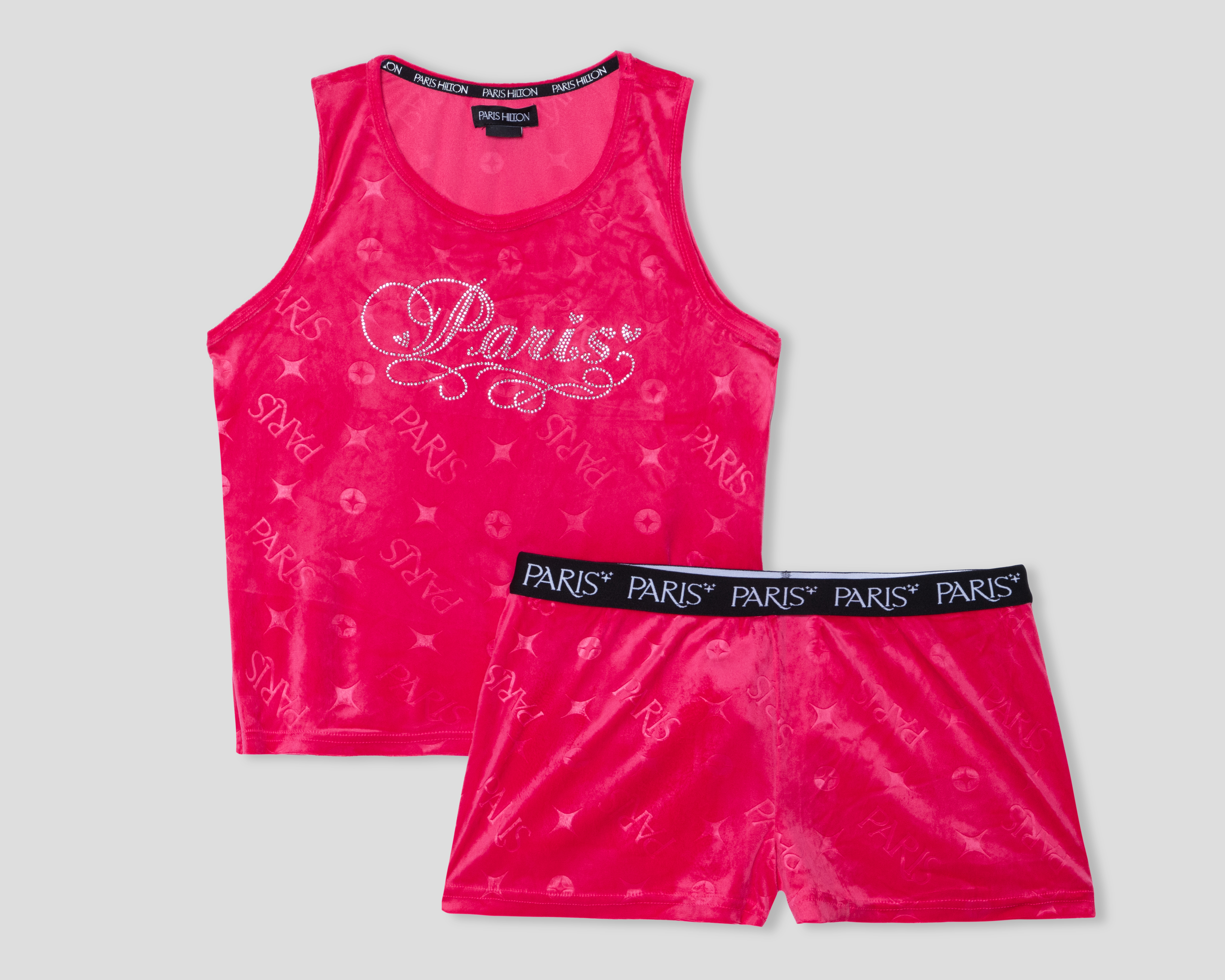 Foto 2 pulgar | Foto 1 | Pijama Paris Hilton para Mujer 2 Piezas