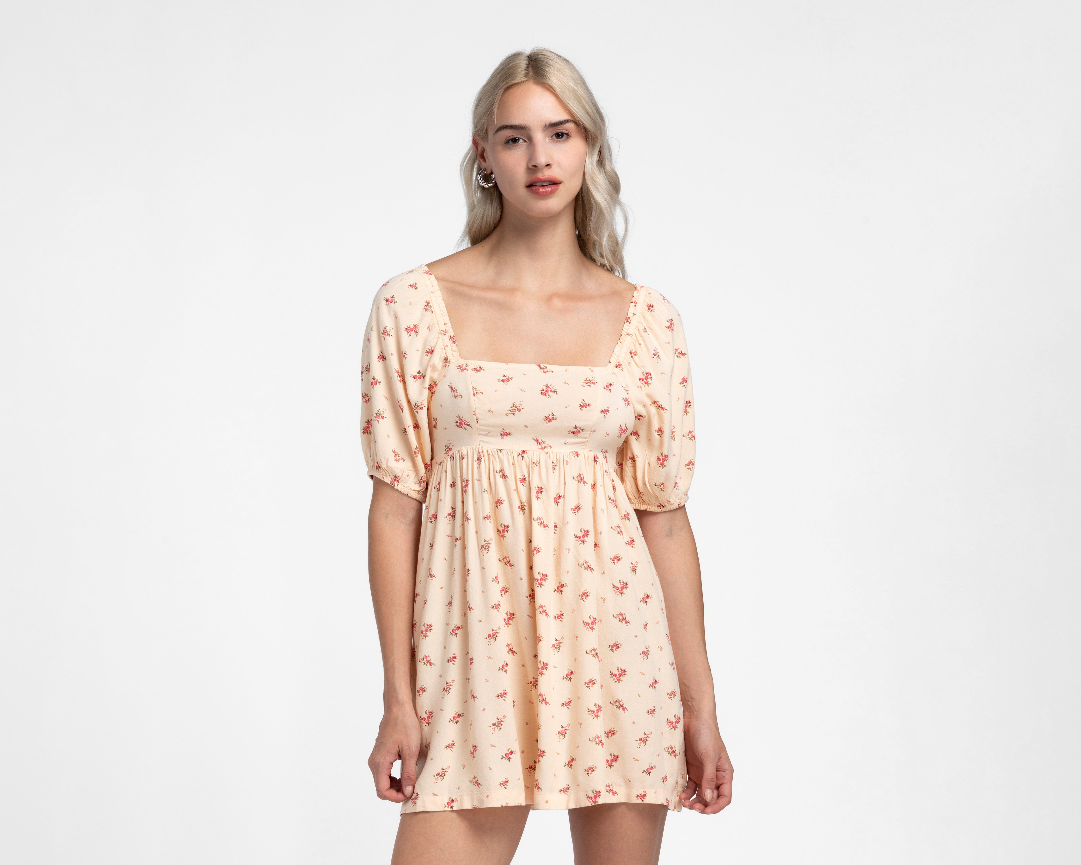 Foto 2 pulgar | Foto 1 | Vestido Casual American Eagle Estampado con Manga Corta Juvenil