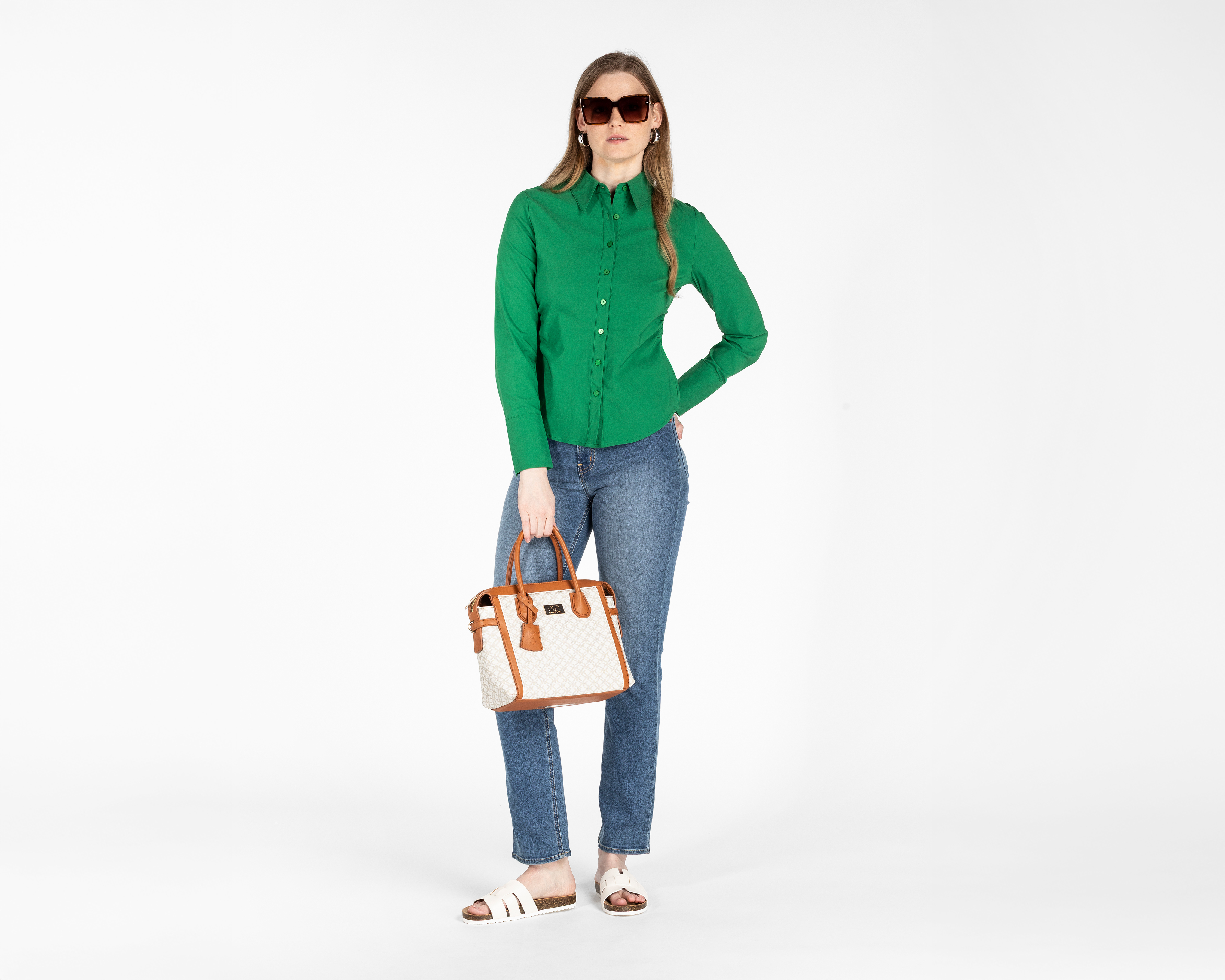 Foto 3 pulgar | Foto 2 | Blusa Sahara Verde para Mujer