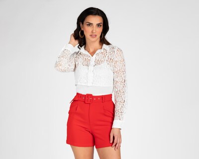 Foto 1 | Foto 1 | Blusa Jennifer Lopez de Encaje para Mujer