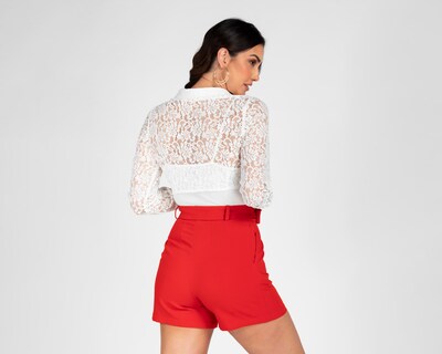 Foto 3 | Foto 3 | Blusa Jennifer Lopez de Encaje para Mujer