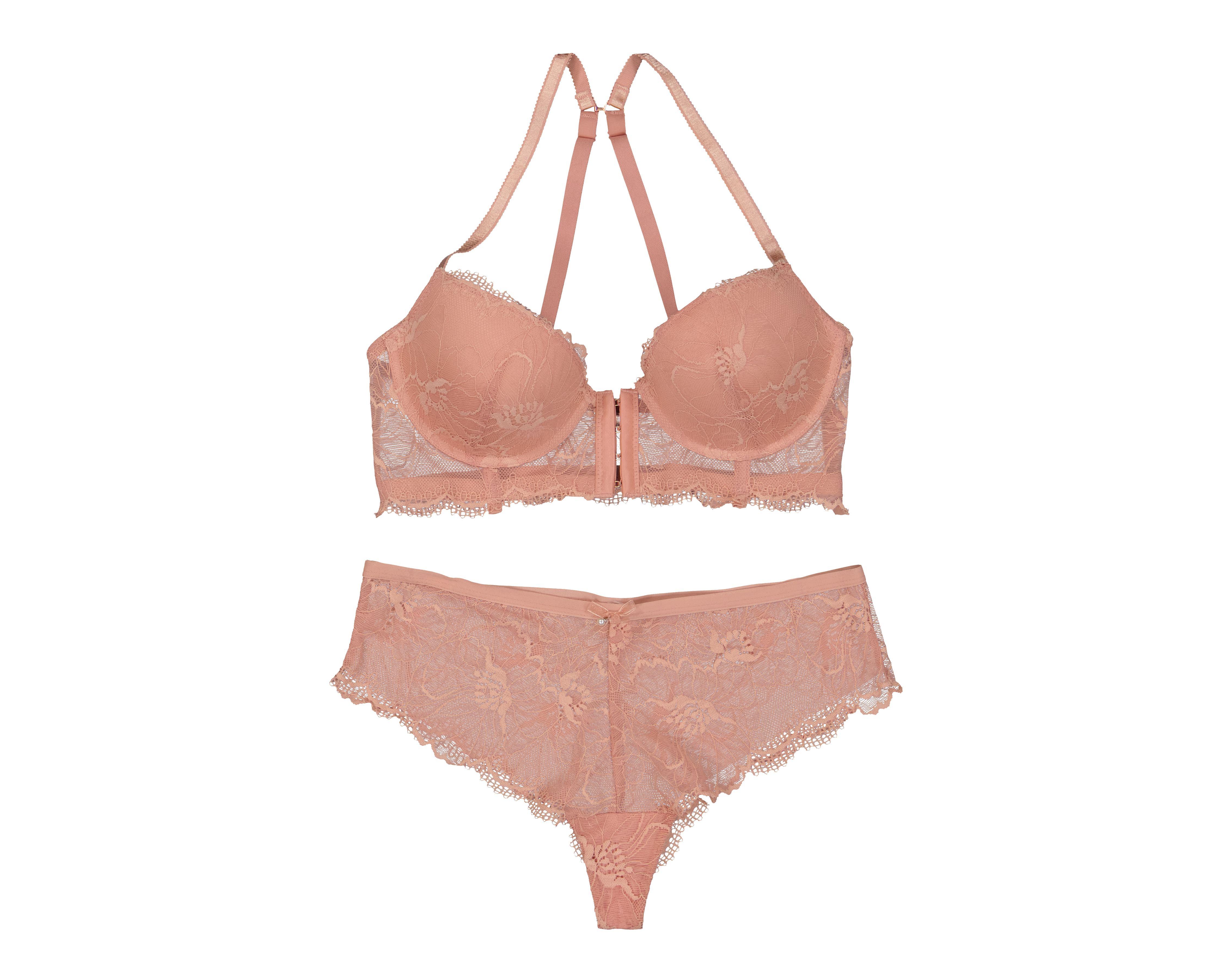 Coordinado de Encaje Media Copa Carnival