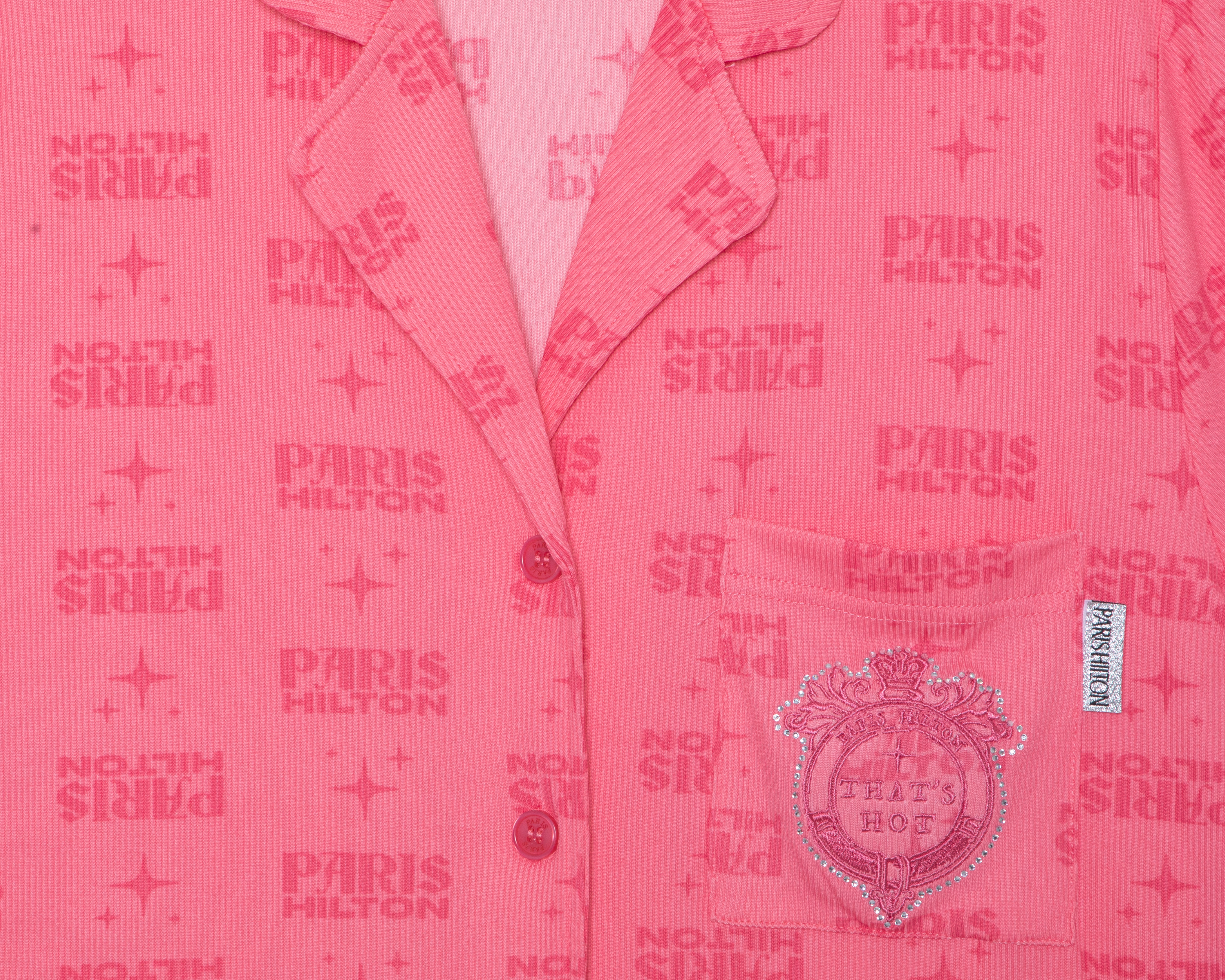 Foto 4 pulgar | Foto 3 | Pijama Paris Hilton para Mujer 2 Piezas