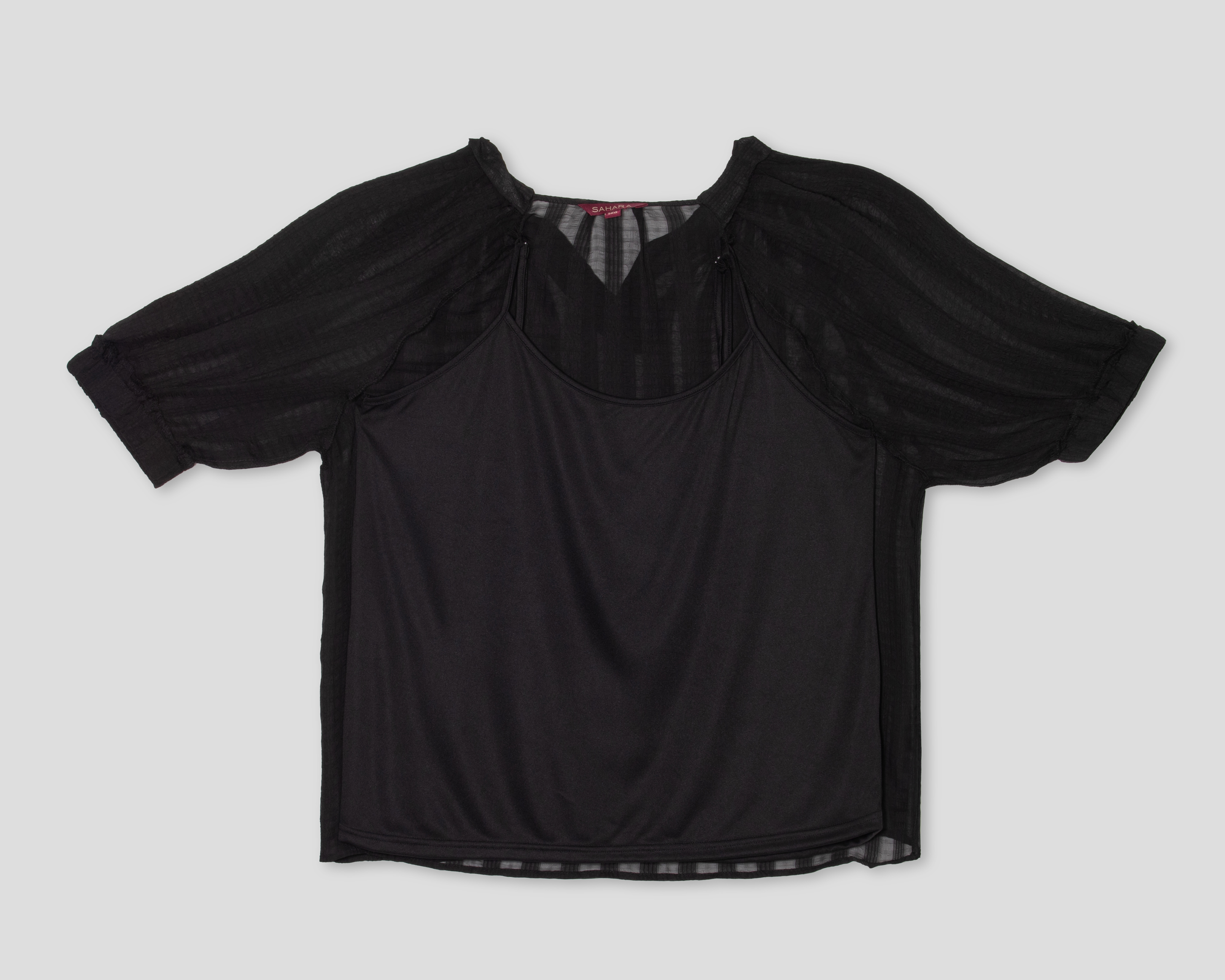 Foto 5 pulgar | Foto 4 | Blusa Sahara Negra para Mujer