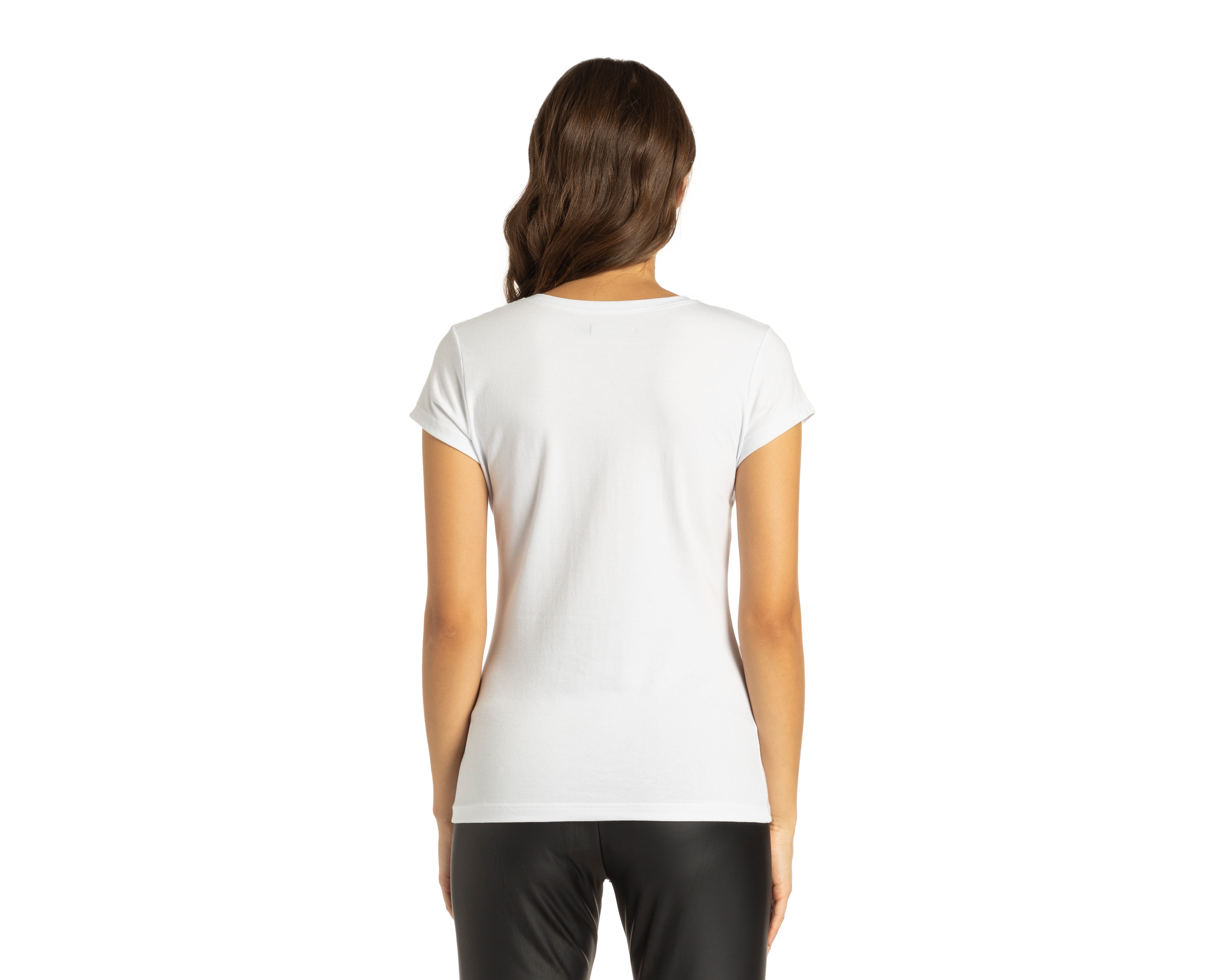 Foto 5 pulgar | Foto 4 | Playera Thinner Manga Corta Blanca