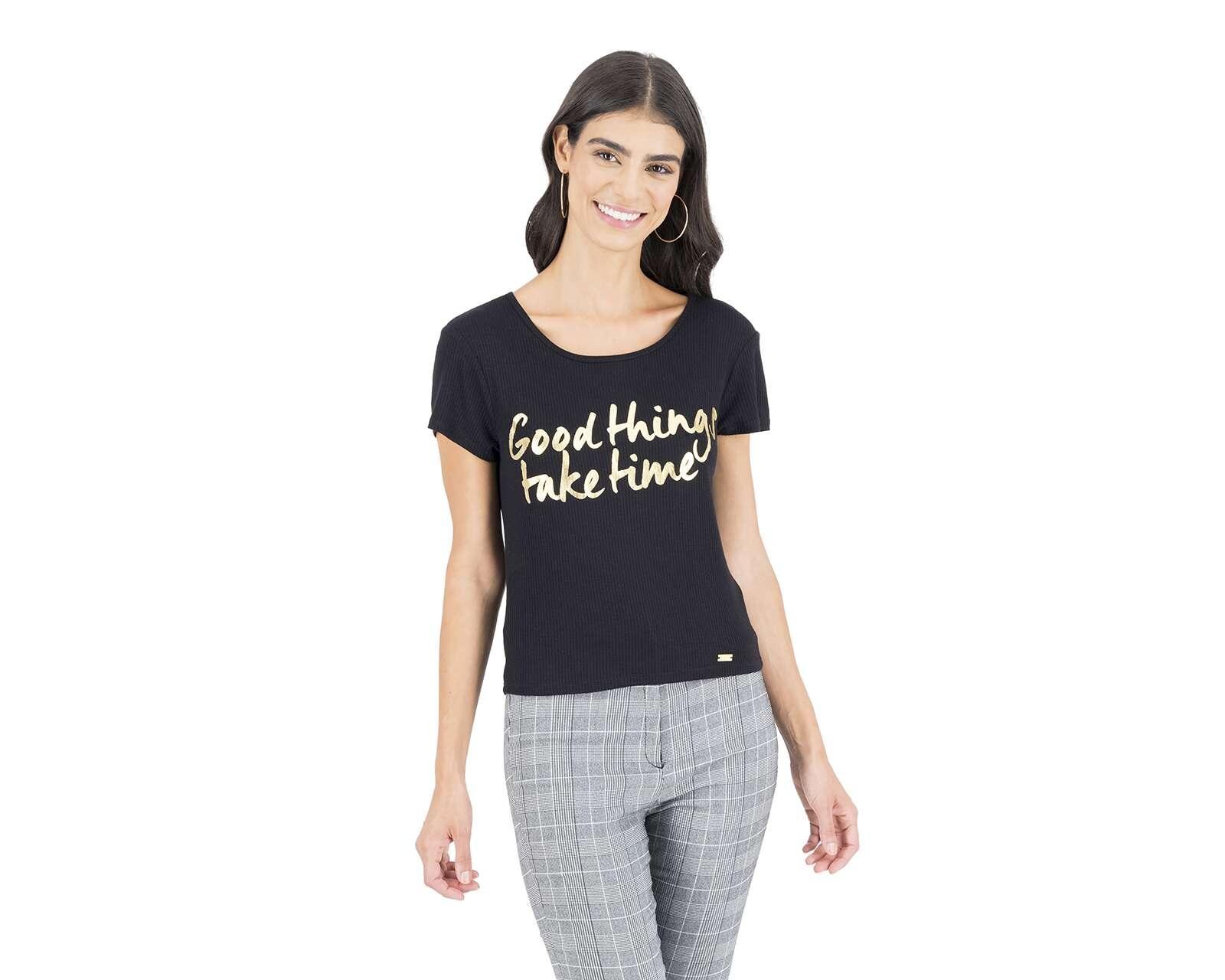 Foto 3 pulgar | Foto 2 | Playera Jennifer Lopez Manga Corta con Cuello Redondo