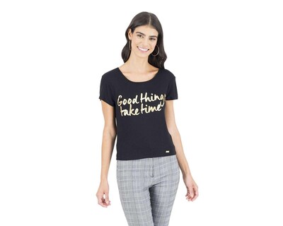 Foto 2 | Foto 2 | Playera Jennifer Lopez Manga Corta con Cuello Redondo