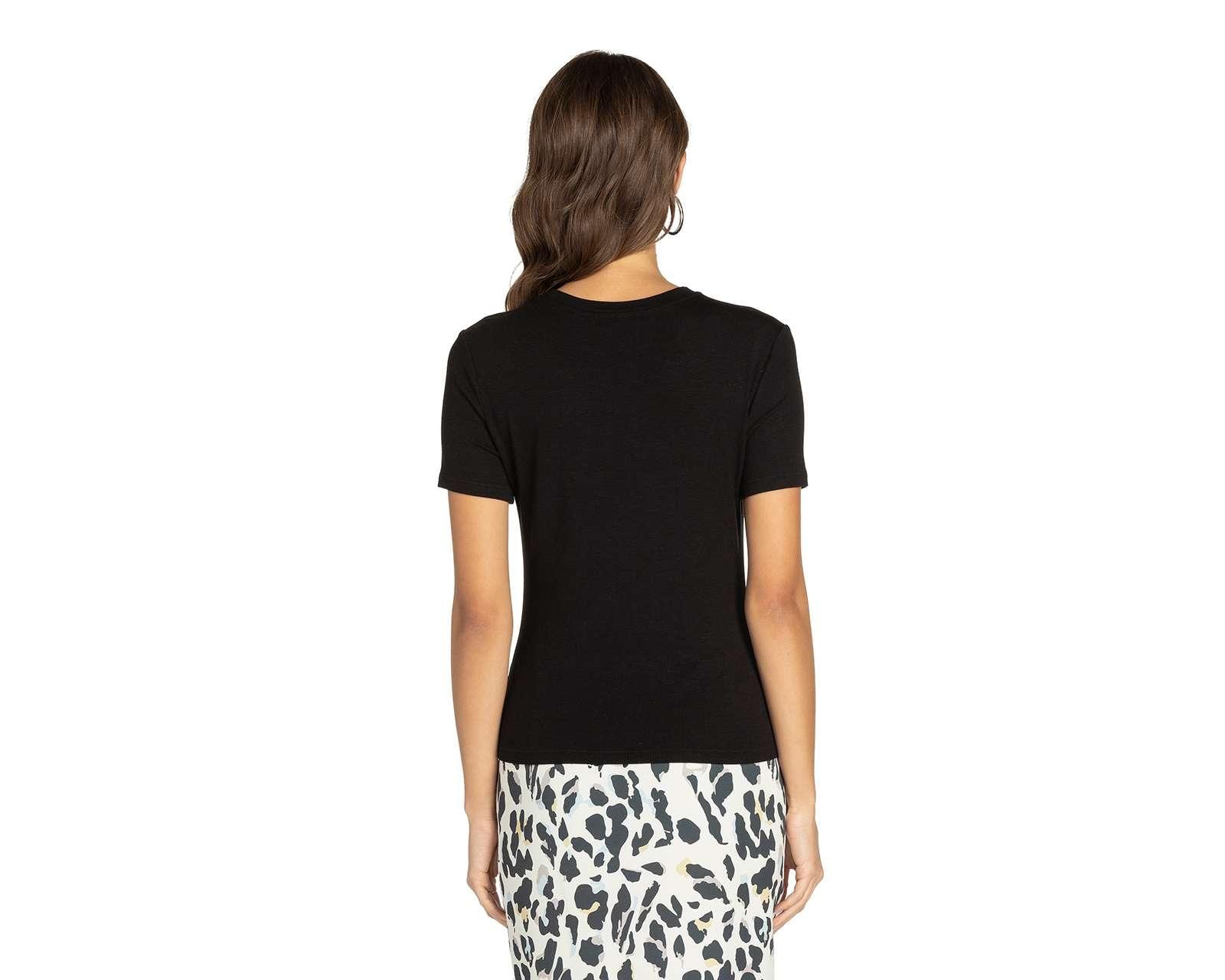 Foto 4 pulgar | Foto 3 | Playera Thinner Manga Corta con Cuello Redondo