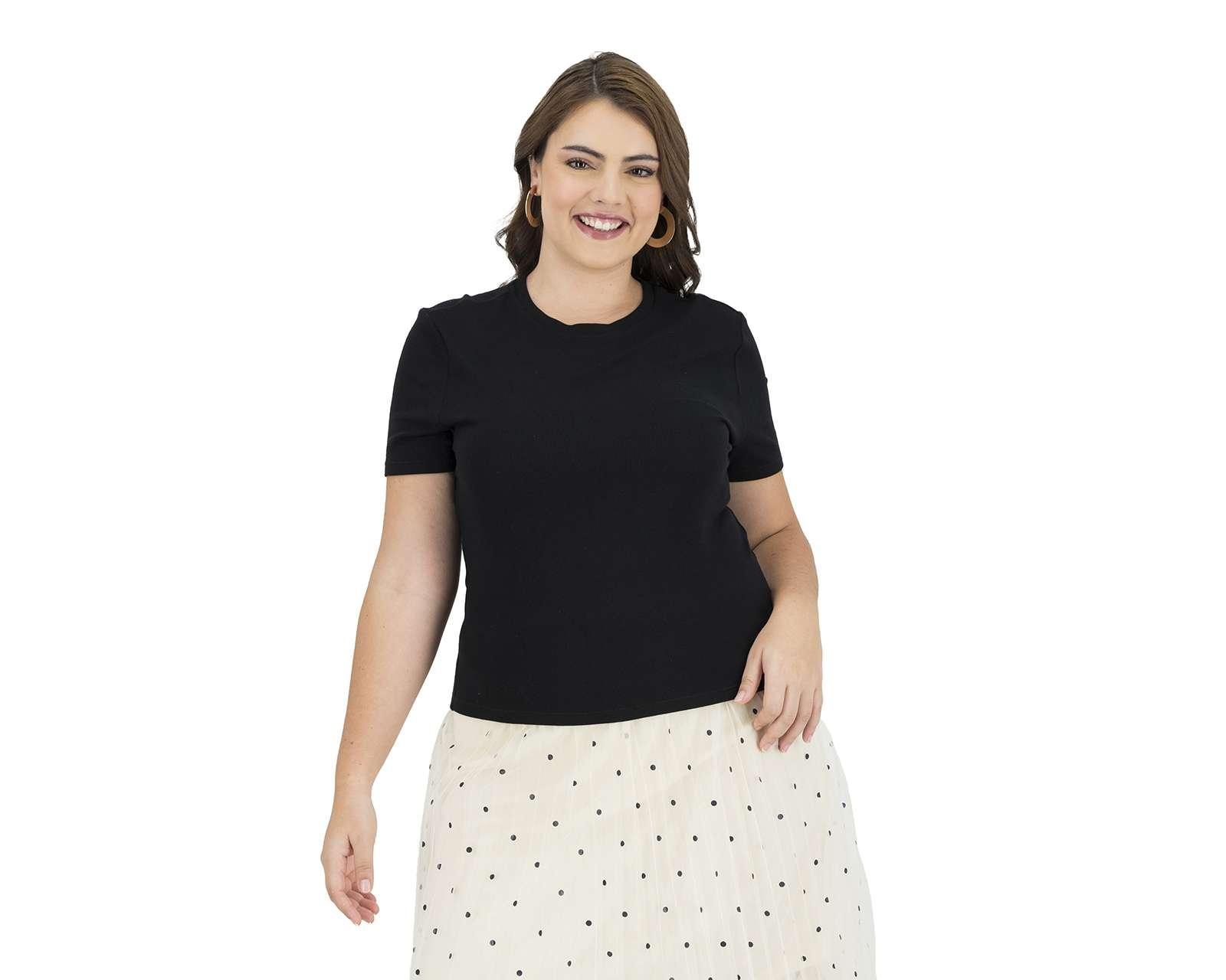 Foto 6 pulgar | Foto 5 | Playera Thinner Manga Corta con Cuello Redondo