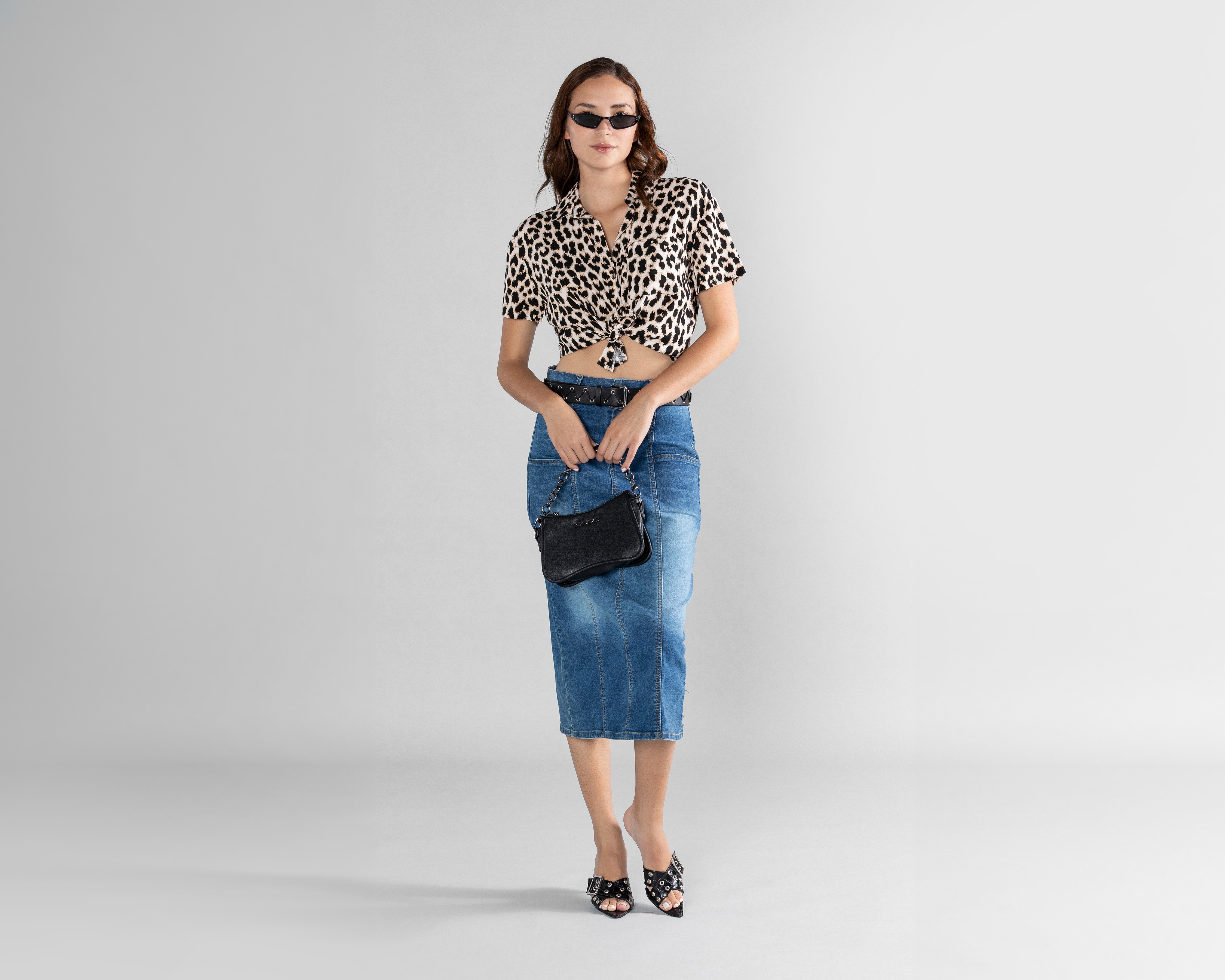 Blusa Strona Manga Corta para Mujer