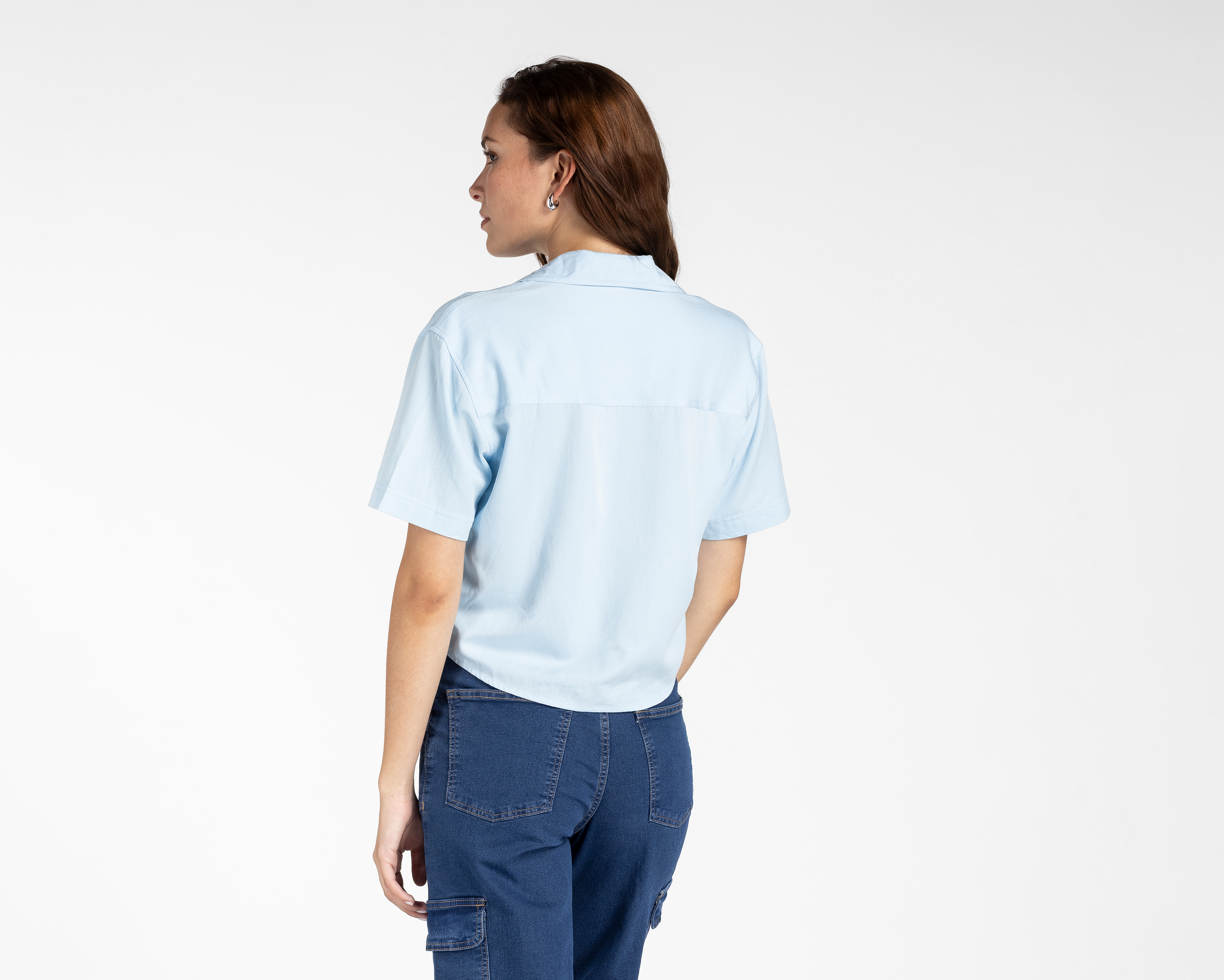 Foto 4 pulgar | Foto 3 | Blusa Refill Azul para Mujer