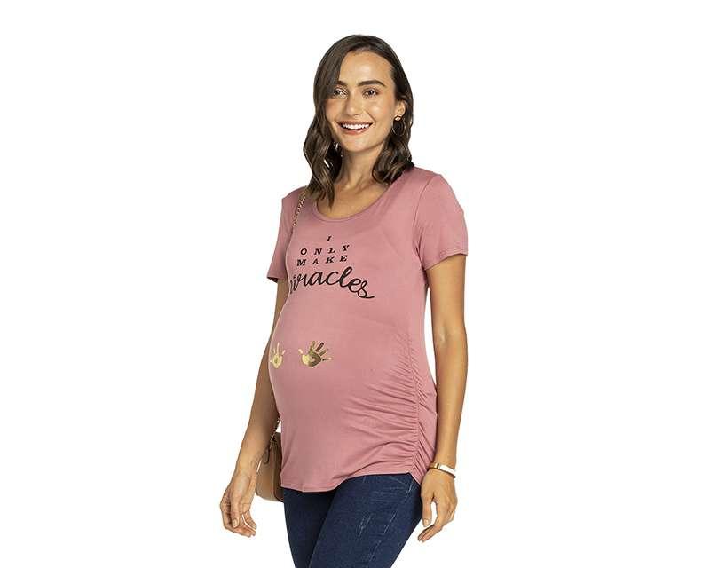 Foto 2 pulgar | Foto 1 | Playera de Maternidad Mamá Bella Manga Corta