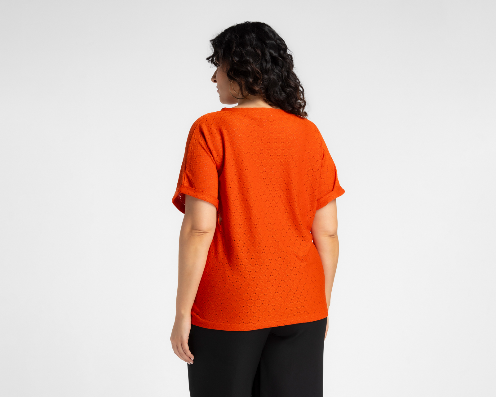 Foto 4 pulgar | Foto 3 | Blusa Lady Sun Anaranjada para Mujer