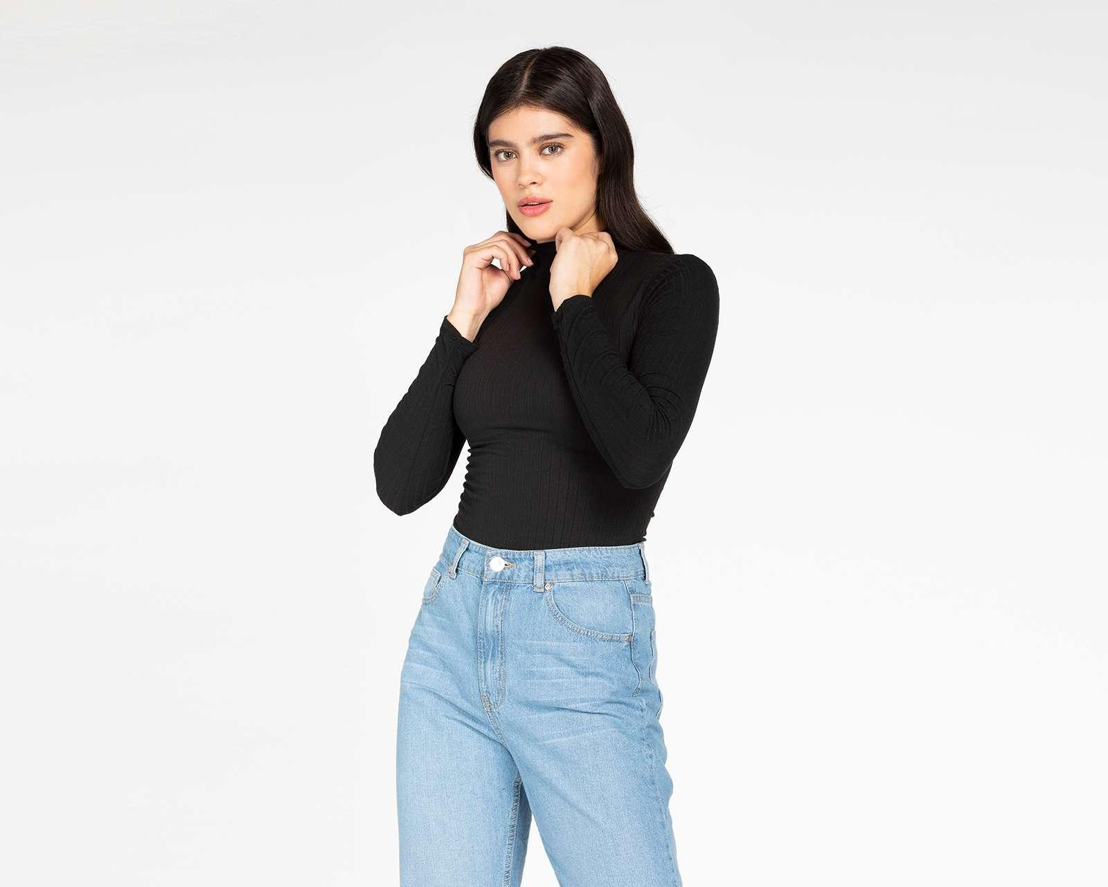 Foto 1 | Foto 1 | Playera Refill Negra Manga Larga