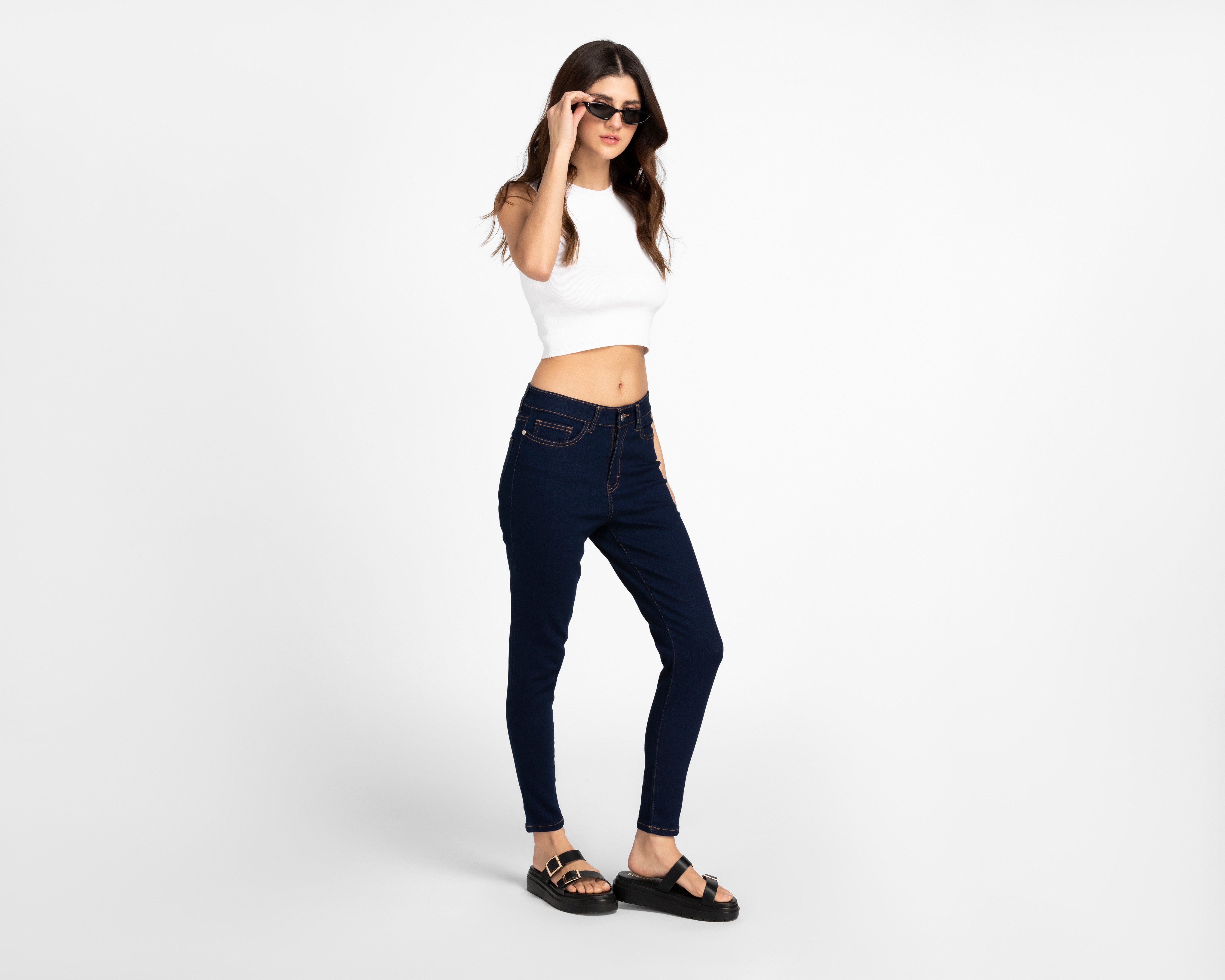 Foto 2 | Foto 2 | Jeans Skinny Lucky Star para Mujer