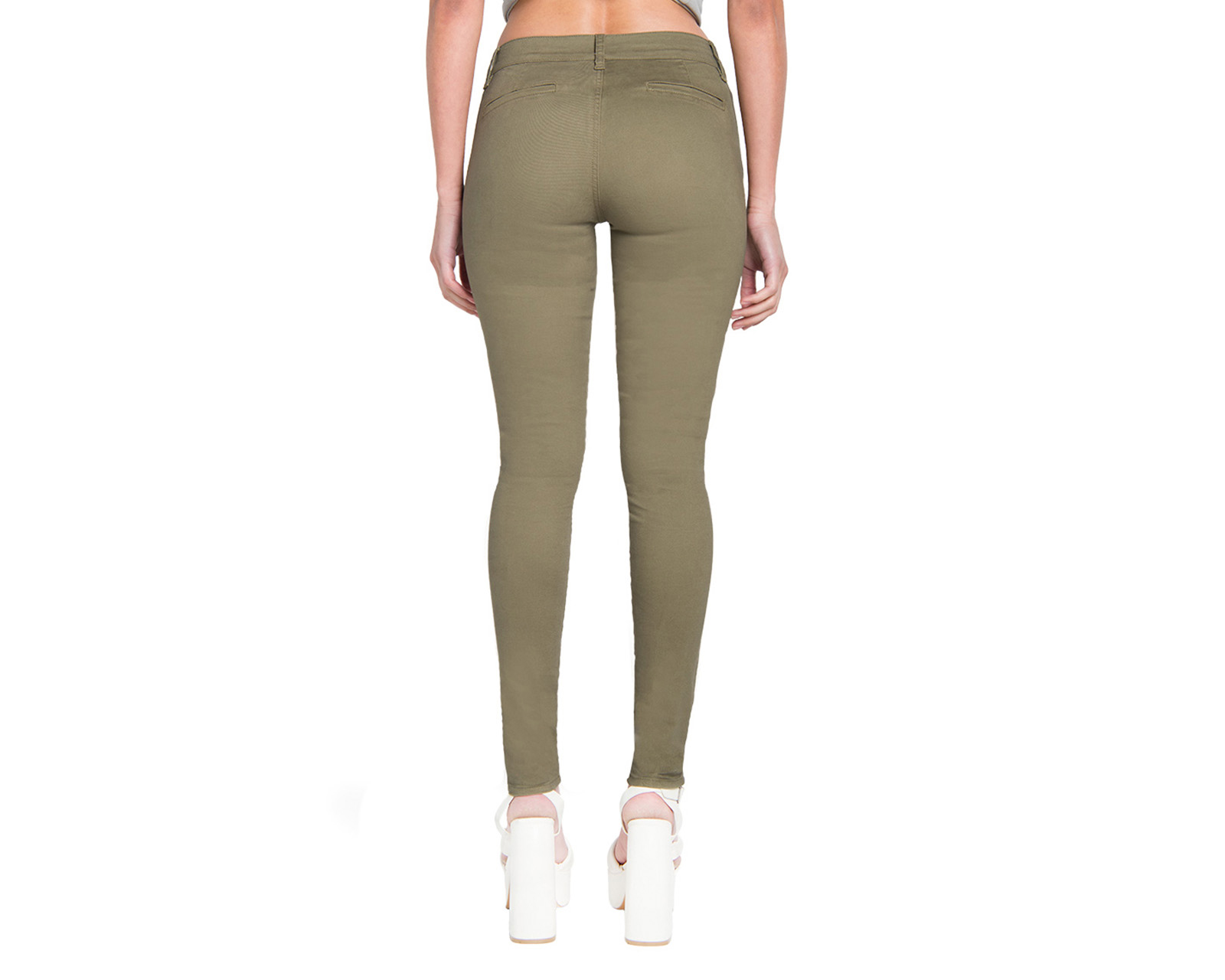 Foto 4 pulgar | Foto 3 | Pantalón Chino Oggi Verde para Mujer