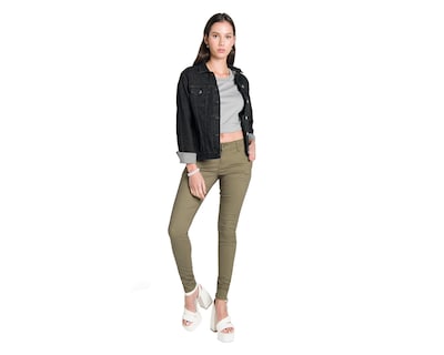 Foto 5 | Foto 5 | Pantalón Chino Oggi Verde para Mujer