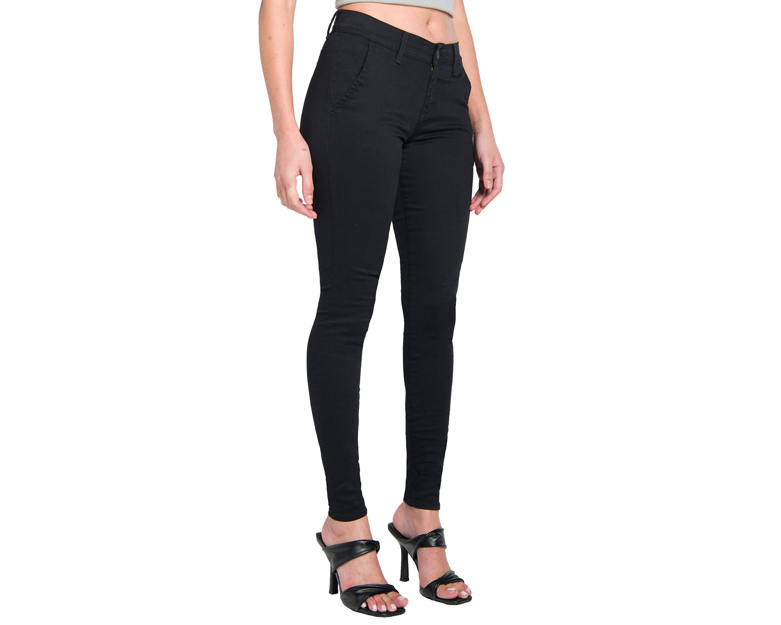 Foto 3 pulgar | Foto 2 | Pantalón Chino Oggi Negro para Mujer