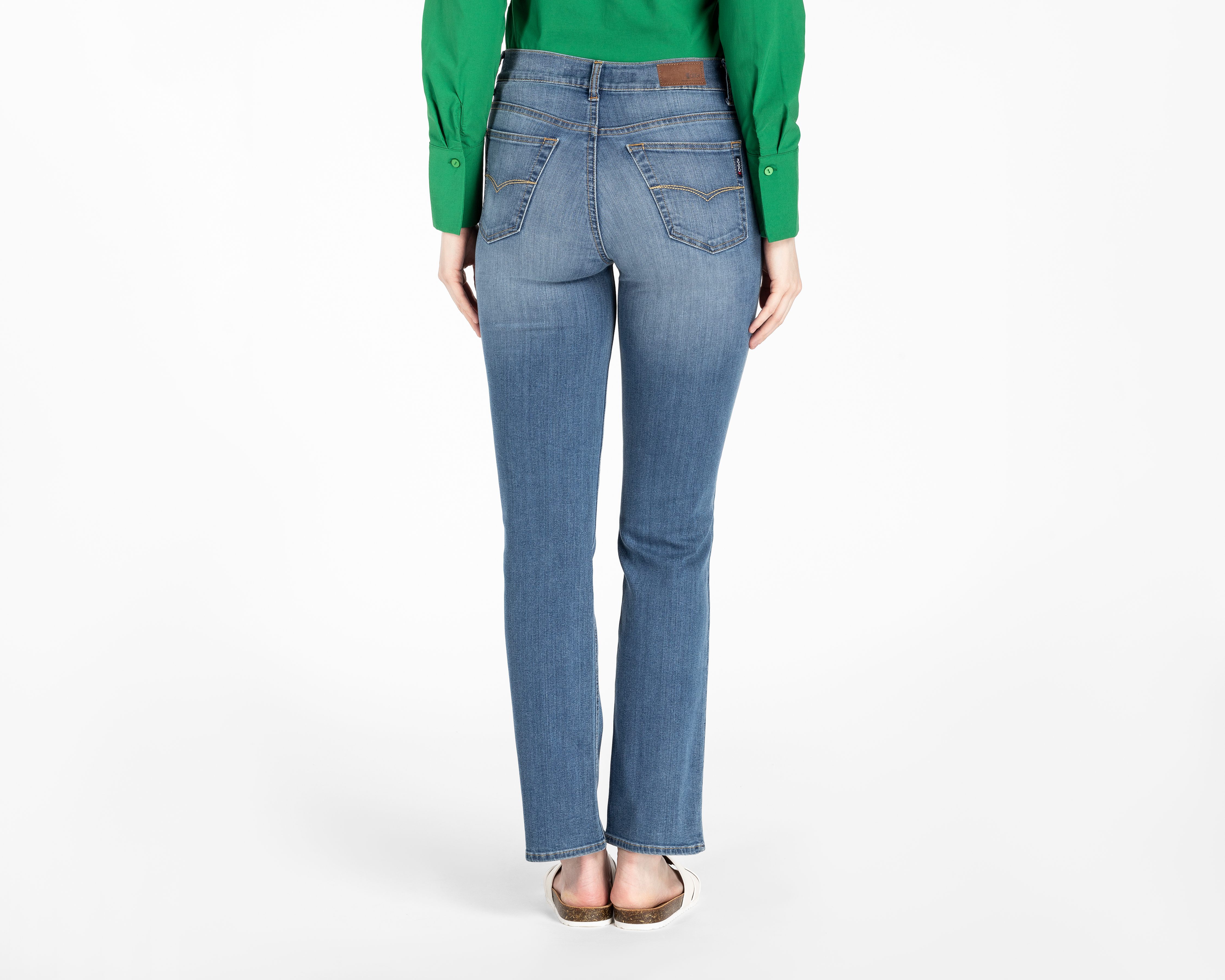 Foto 4 pulgar | Foto 3 | Jeans Straight Oggi Atraction Vintage para Mujer