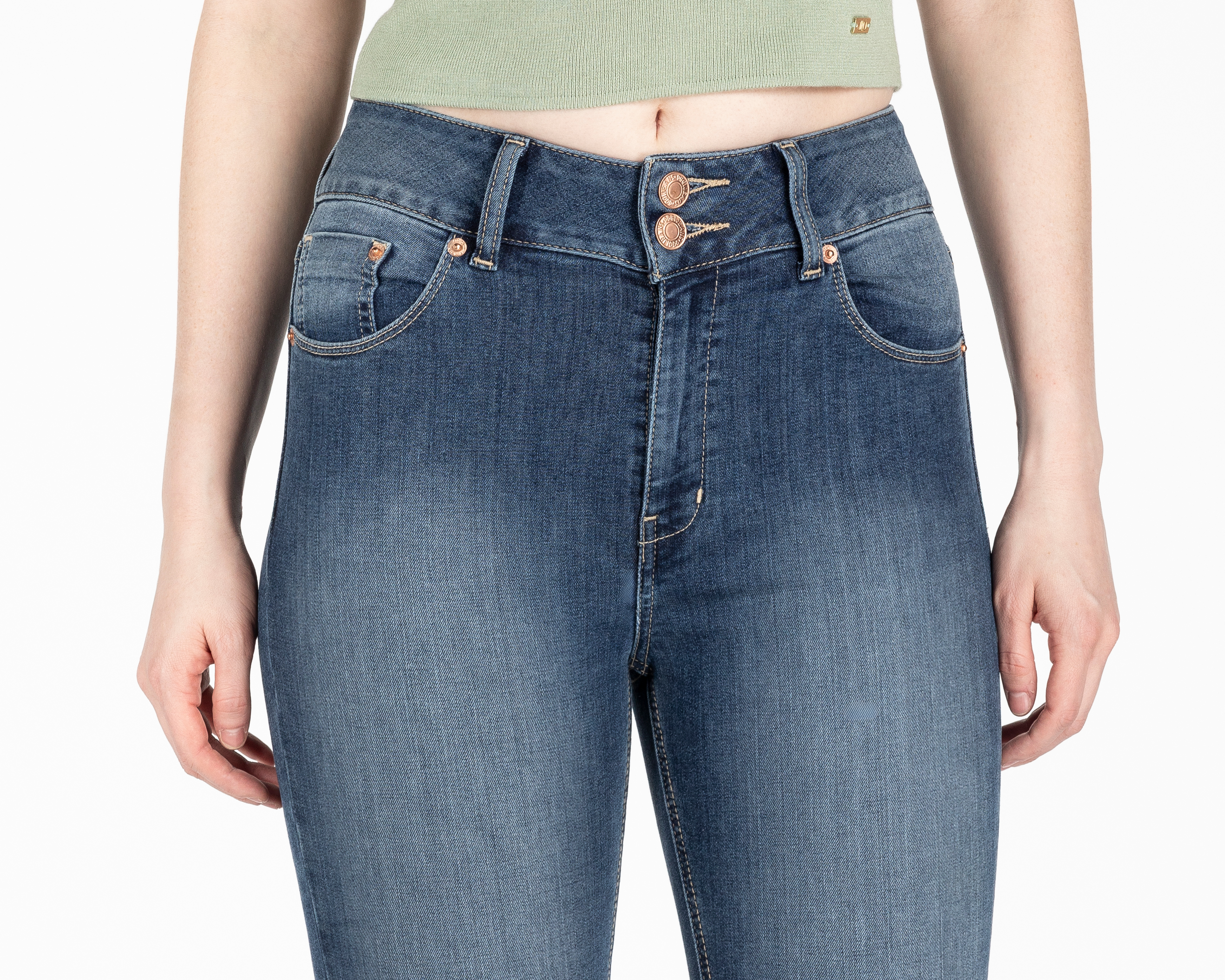Foto 5 pulgar | Foto 4 | Jeans Super Skinny Oggi Katia Vintage para Mujer