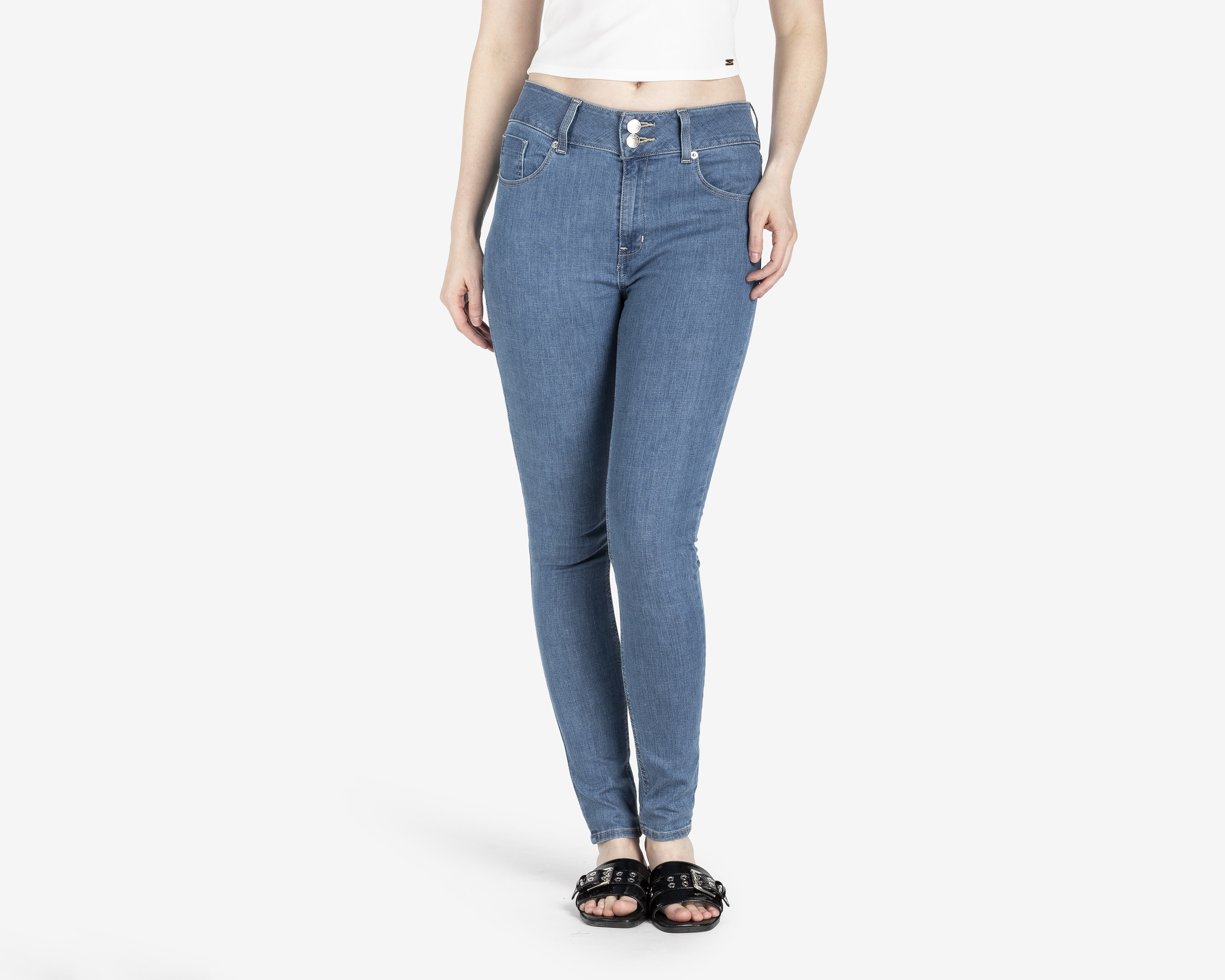 Foto 2 pulgar | Foto 1 | Jeans Super Skinny Oggi Katia Honey para Mujer