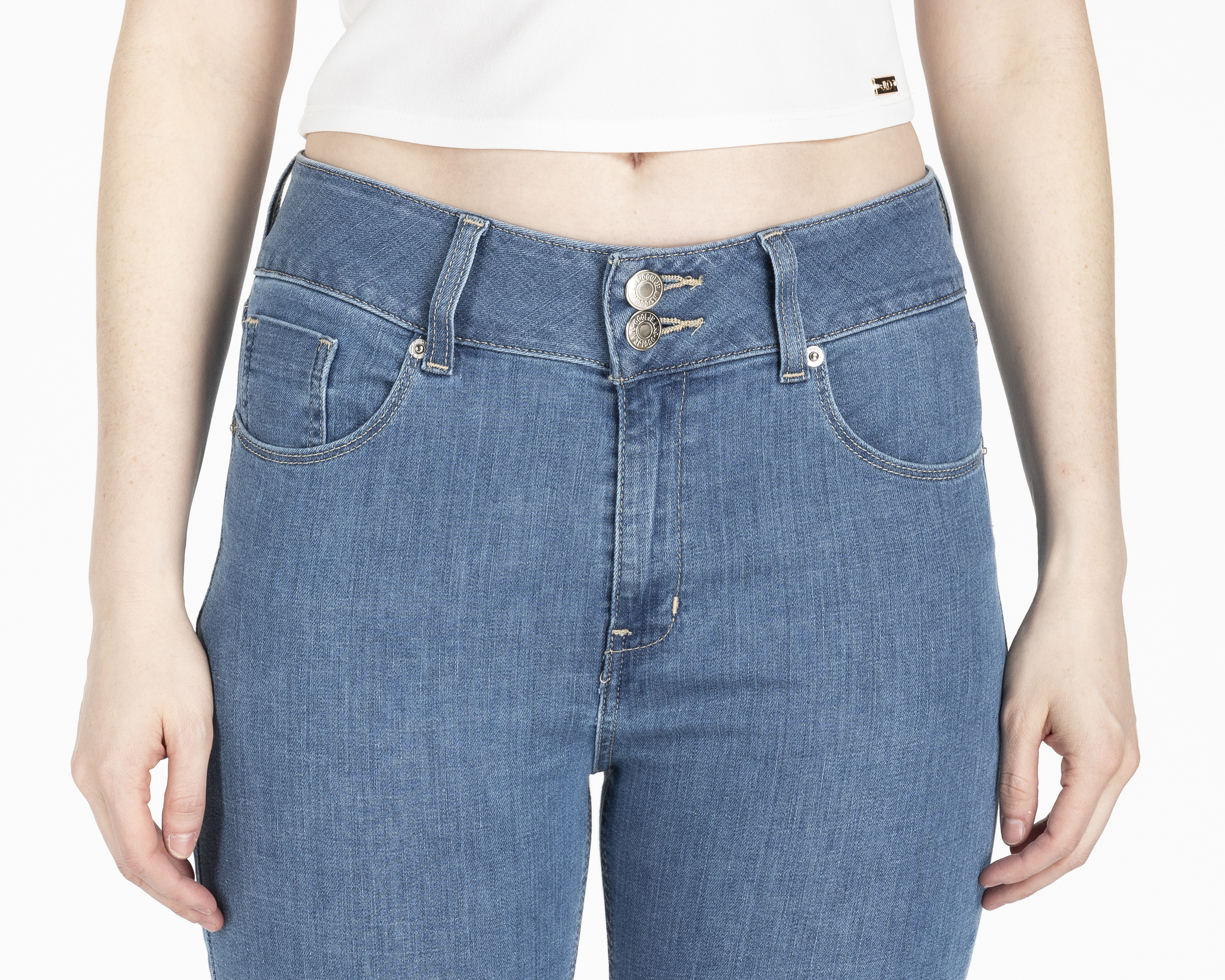 Foto 5 pulgar | Foto 4 | Jeans Super Skinny Oggi Katia Honey para Mujer