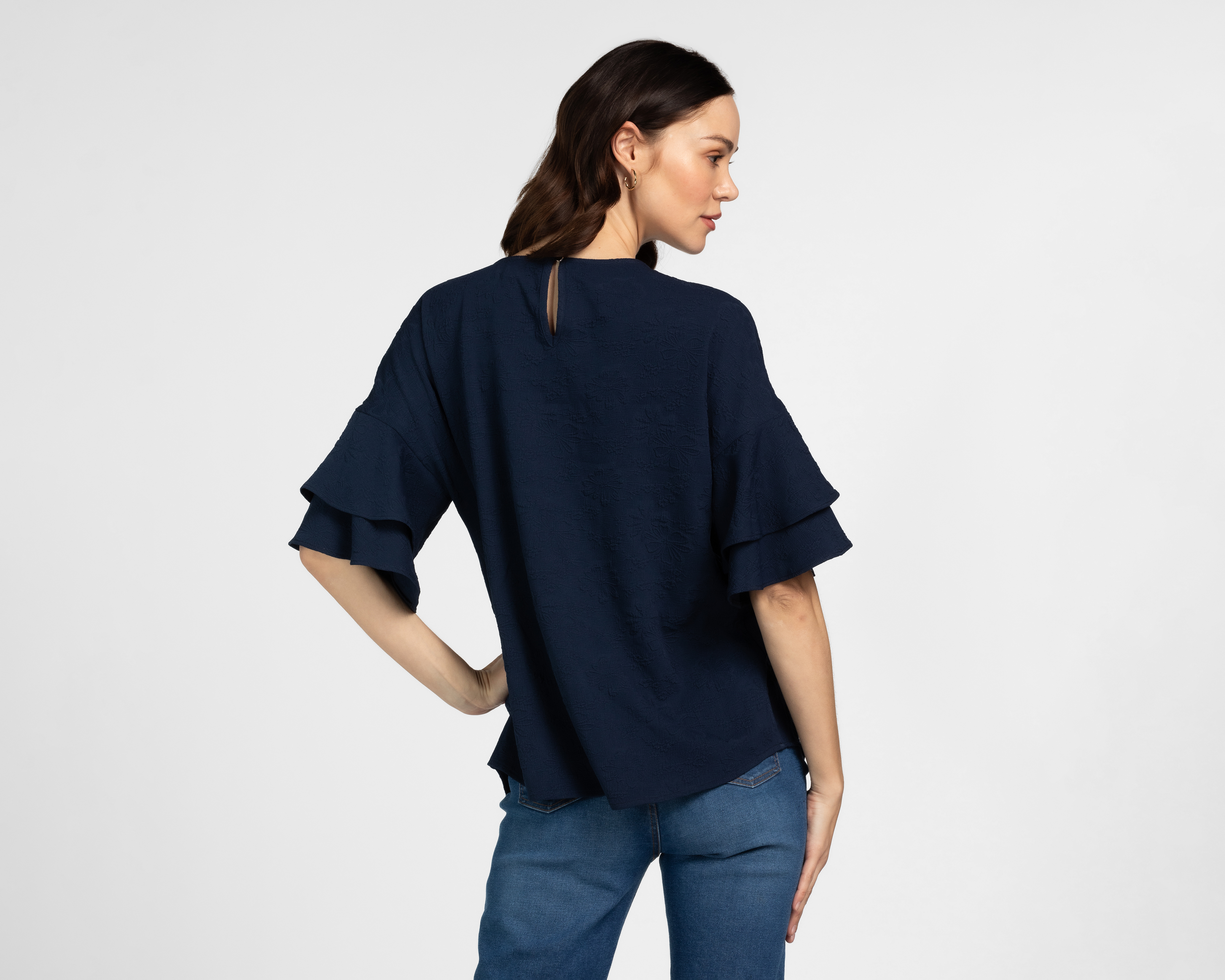 Foto 4 pulgar | Foto 3 | Blusa Sahara Manga Corta para Mujer