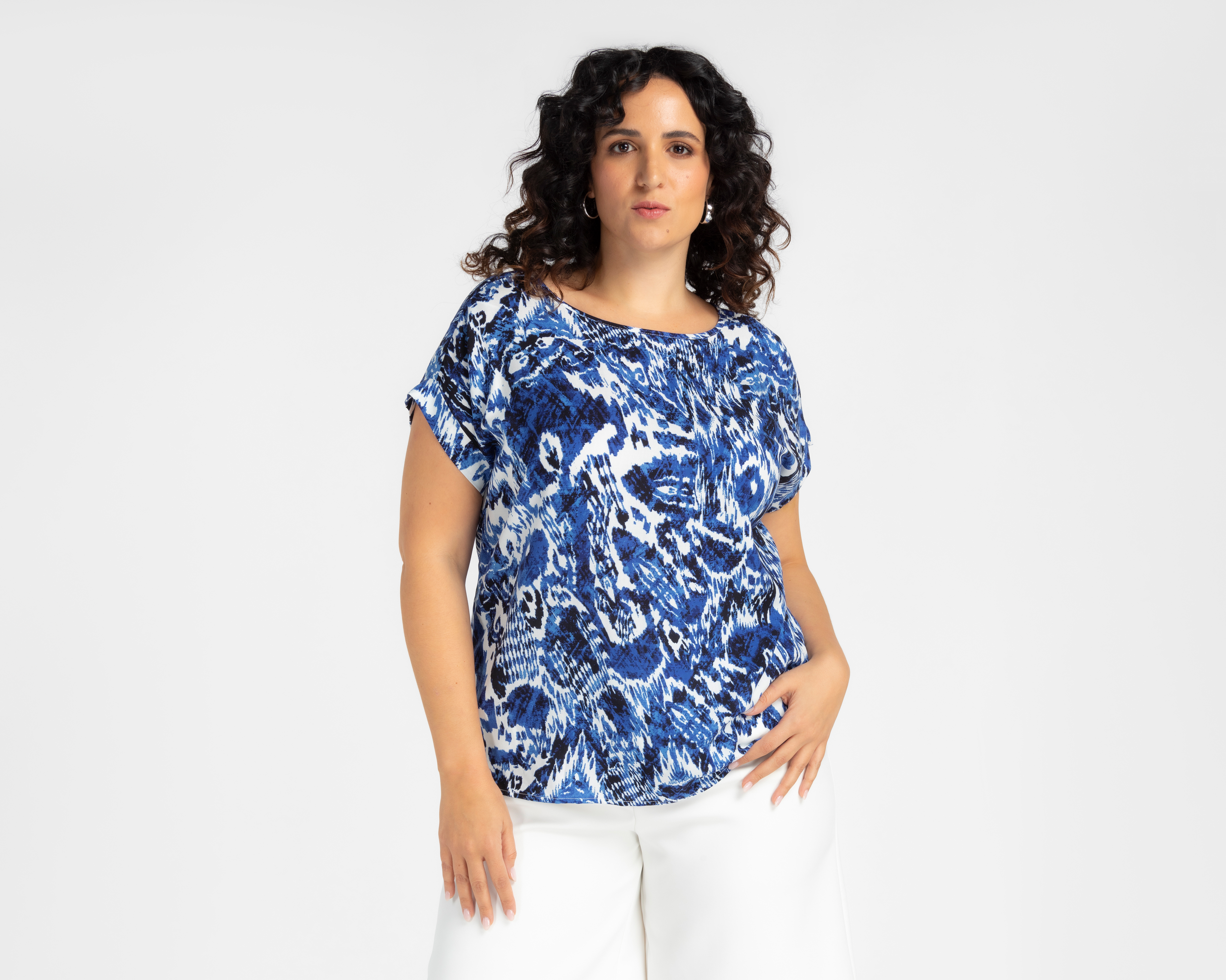 Foto 2 pulgar | Foto 1 | Blusa Lady Sun Manga Corta para Mujer