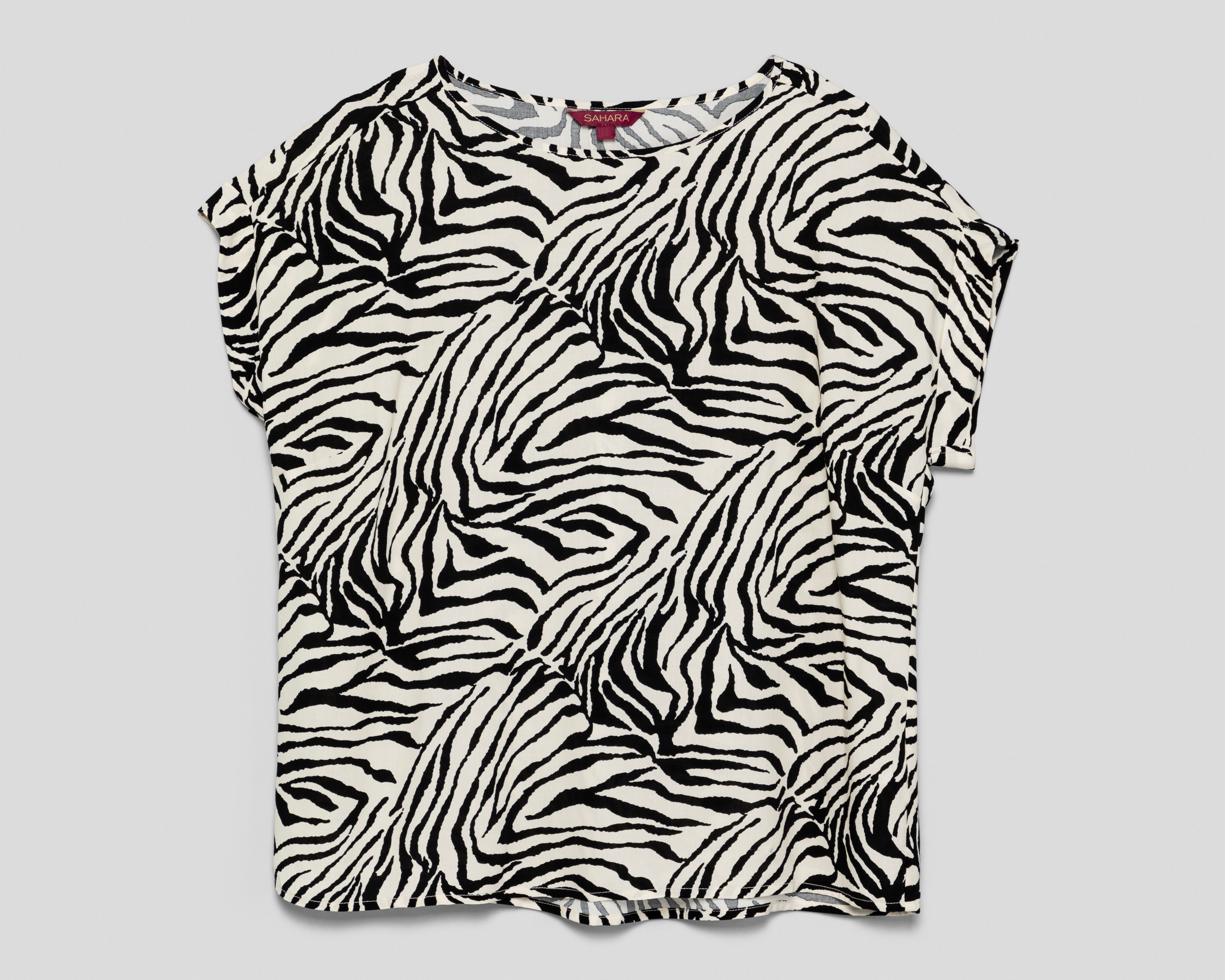 Crop Top Sahara con Print de Cebra para Mujer