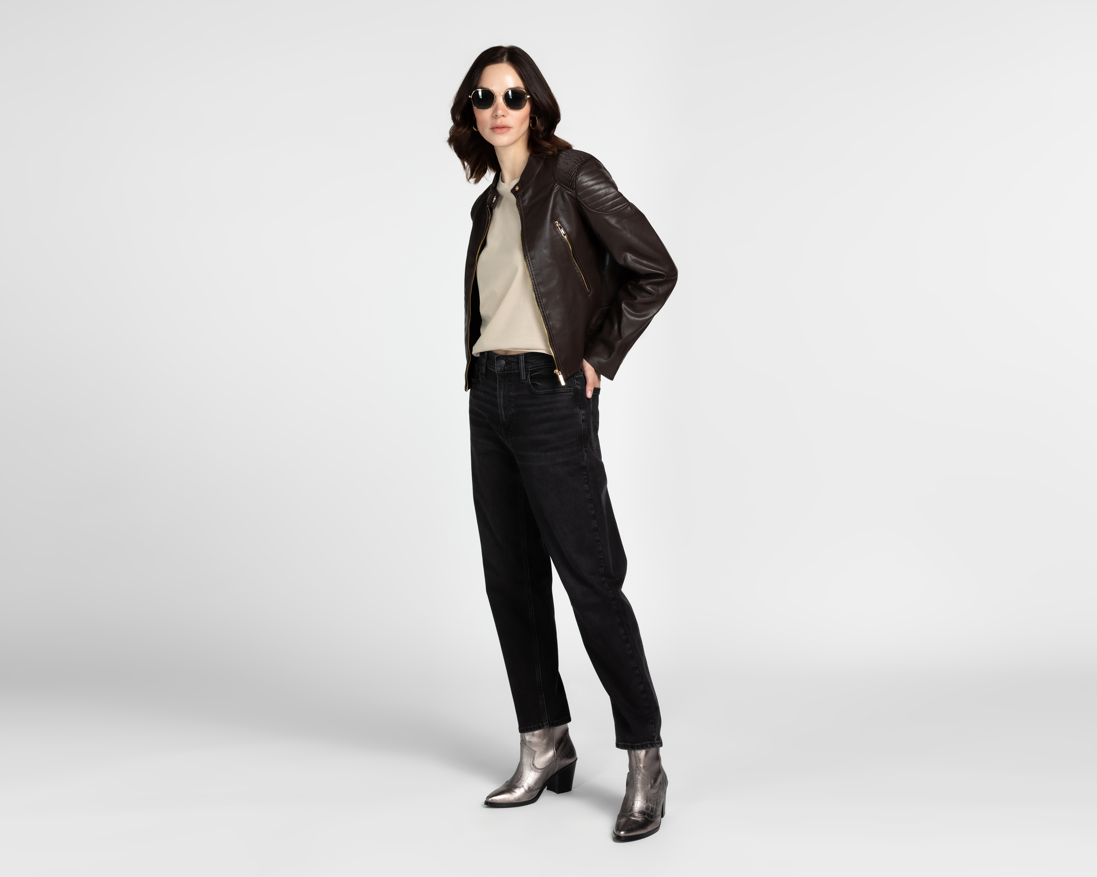 Foto 2 | Foto 2 | Jeans Straight American Eagle Super High-Rise Ankle para Mujer