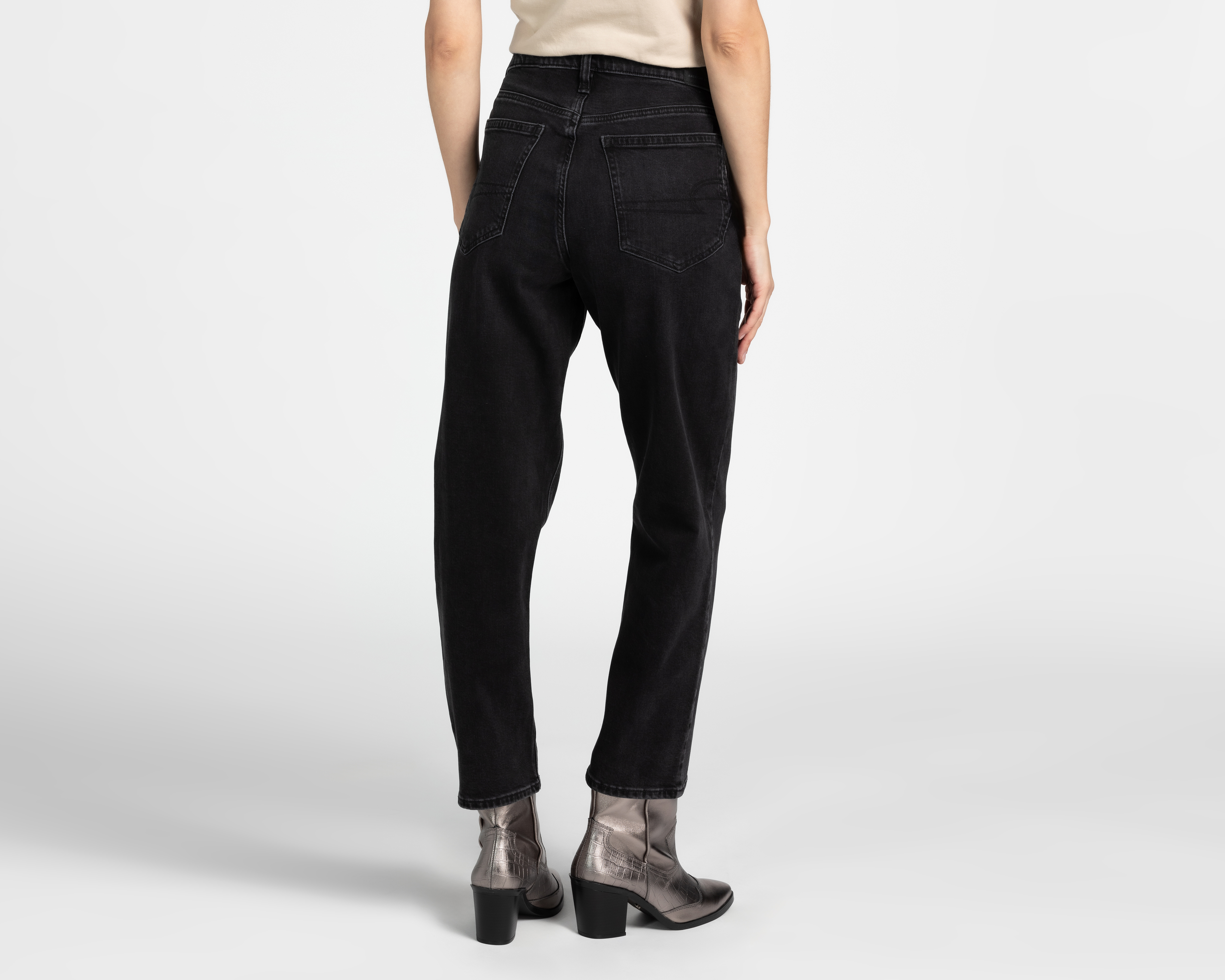 Foto 4 pulgar | Foto 3 | Jeans Straight American Eagle Super High-Rise Ankle para Mujer