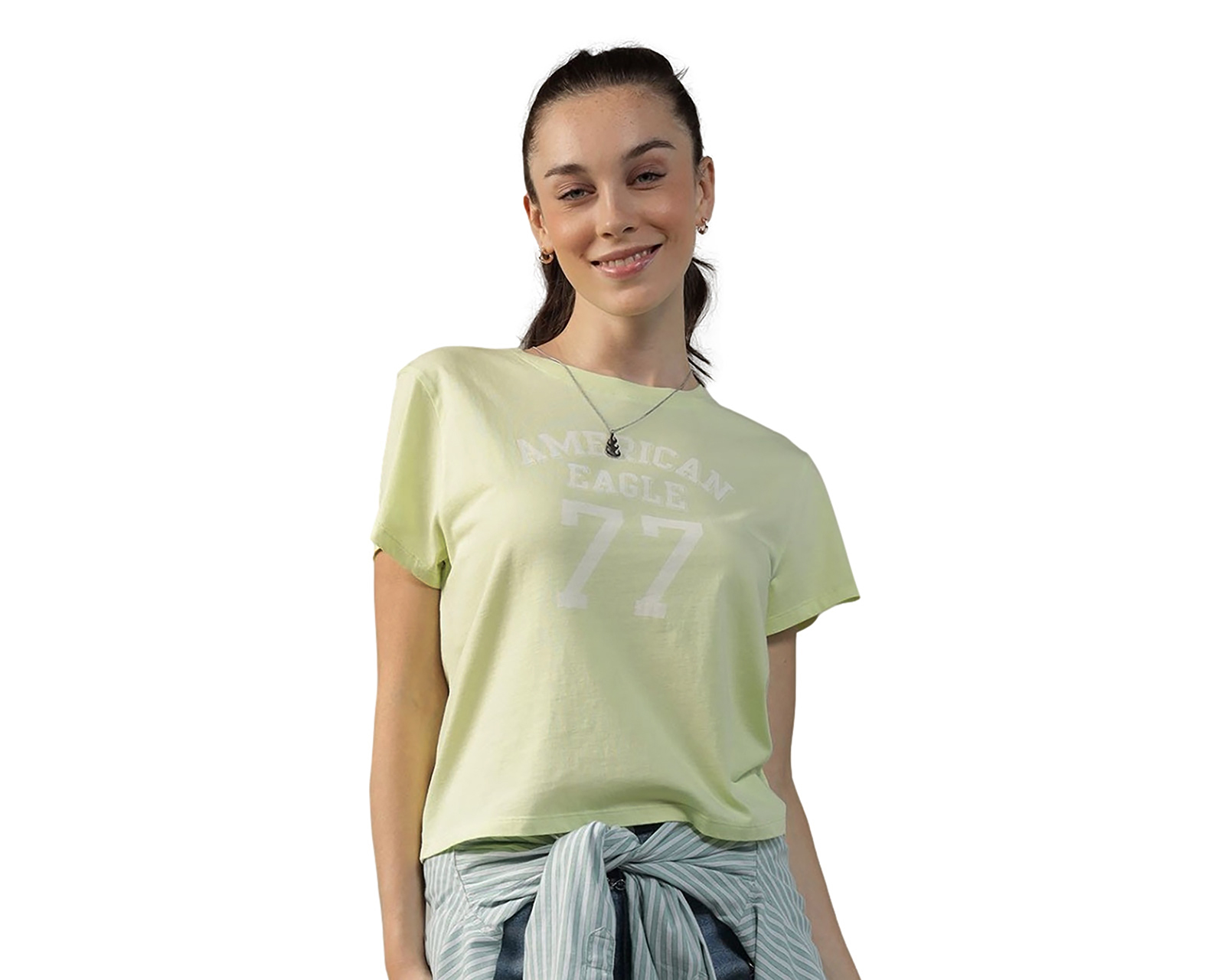 Foto 1 | Foto 1 | Playera American Eagle Manga Corta para Mujer